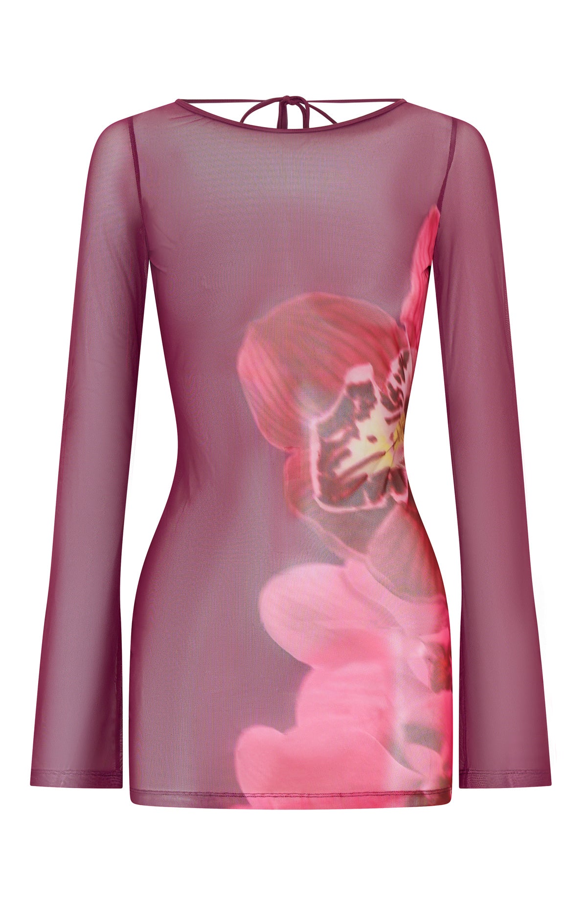 Ibiza Sands Long Sleeve Mini Dress Paradise Bloom - Image 8