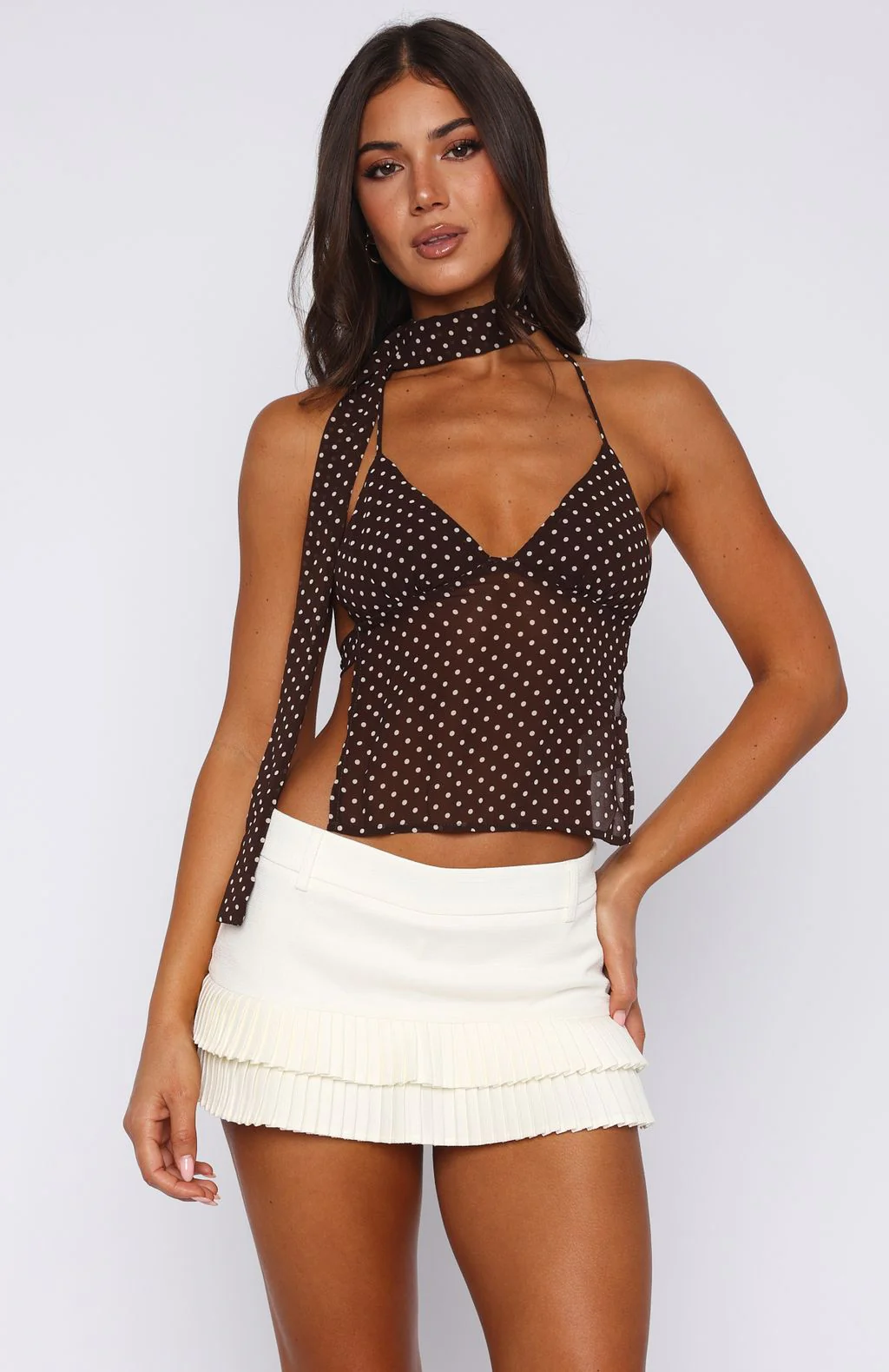 Ignoring Me Mini Skort Off White - Image 2