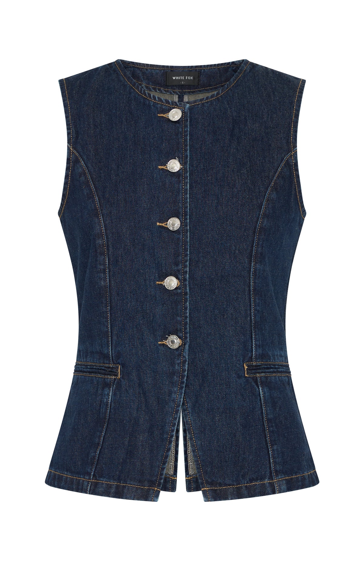 I'll Miss You Denim Top Dark Navy - Image 5
