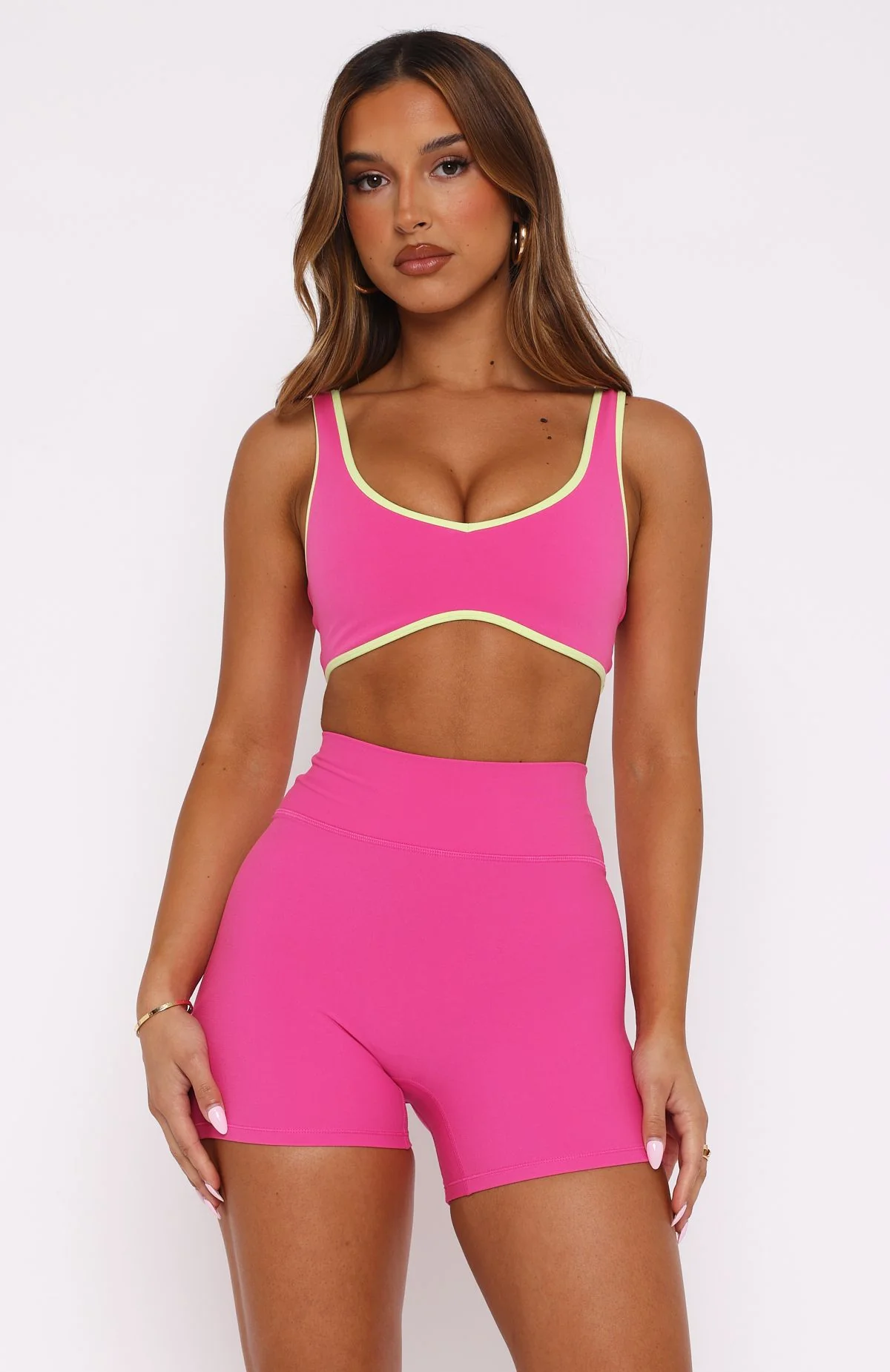 I'll Prove It Sports Crop Bubblegum/Citrus - Image 3