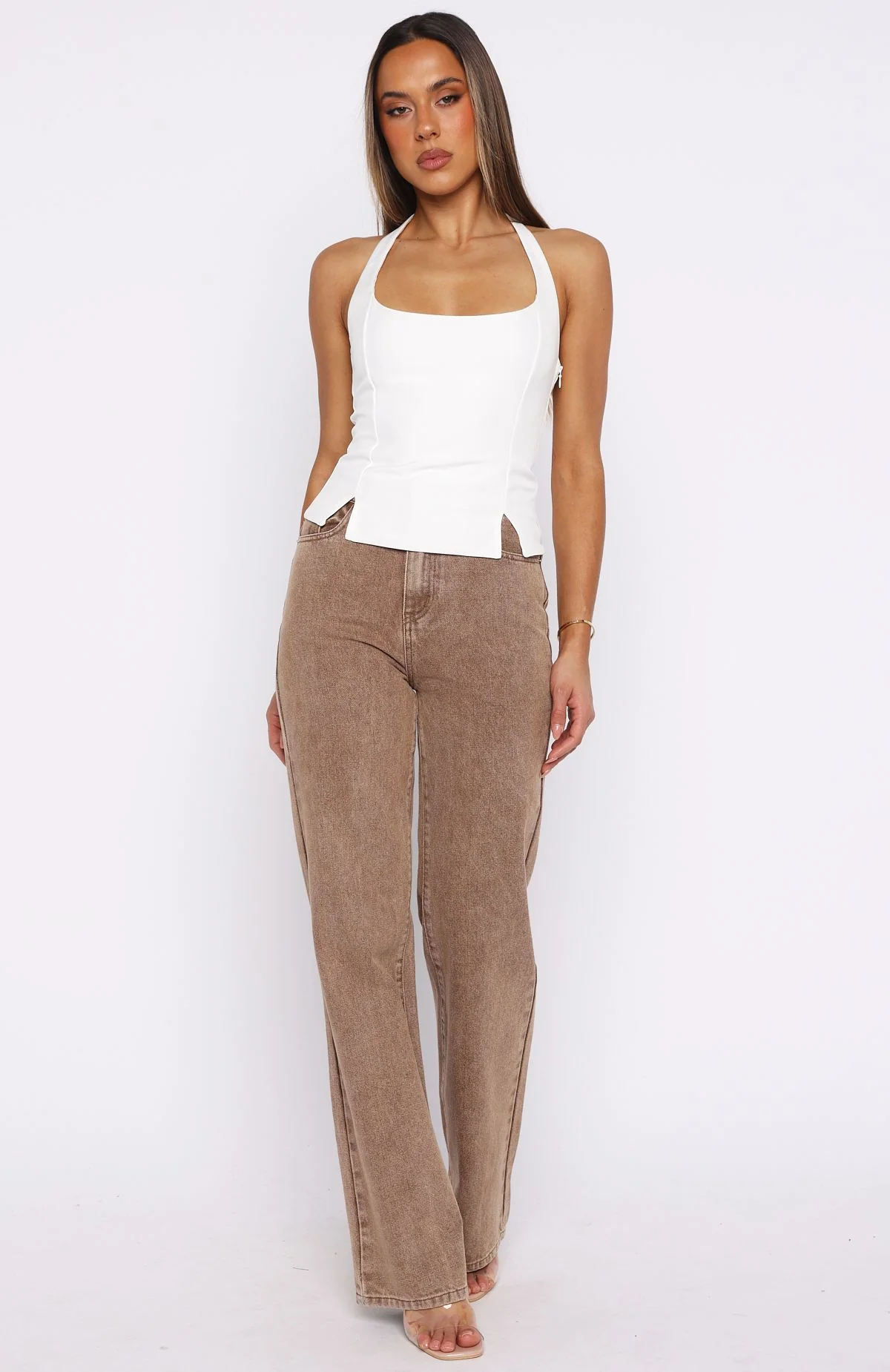 I'm Next Halter Top Off White - Image 6