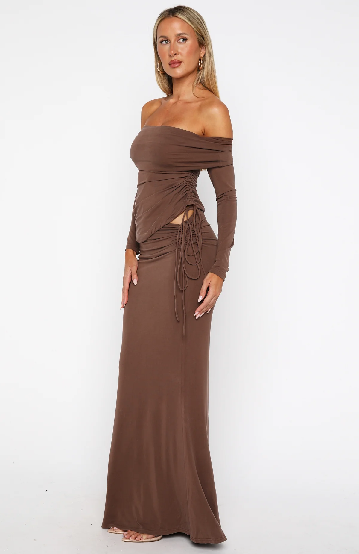 I'm Not Sorry Maxi Skirt Coffee - Image 4