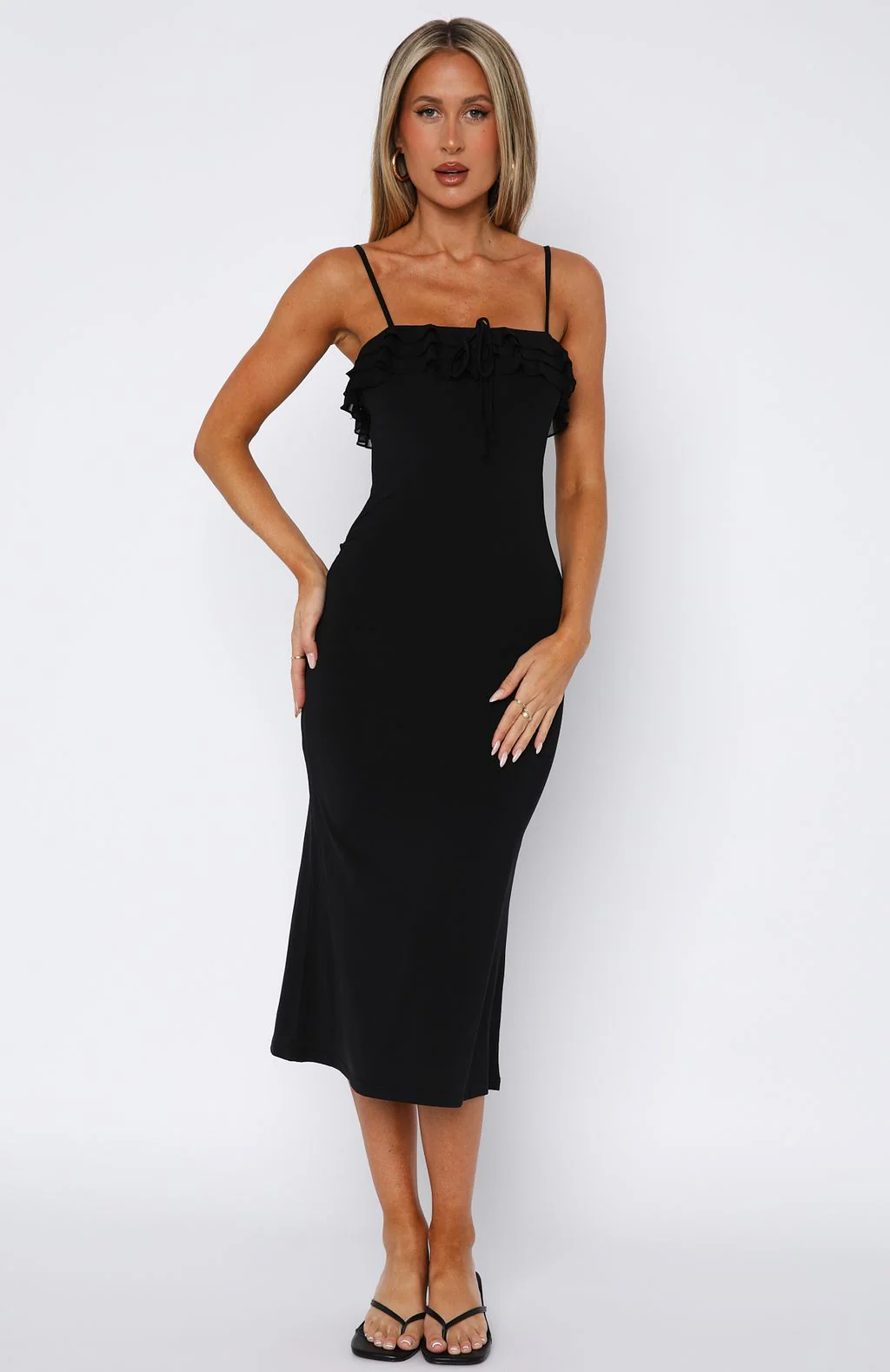 I'm Your Favourite Midi Dress Black - Image 2
