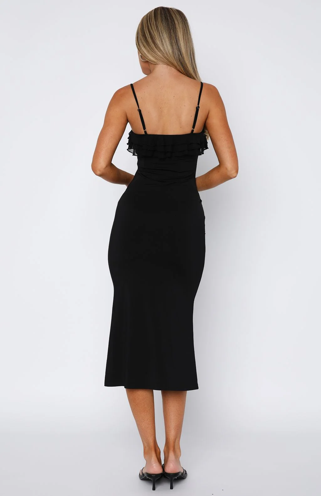 I'm Your Favourite Midi Dress Black - Image 4