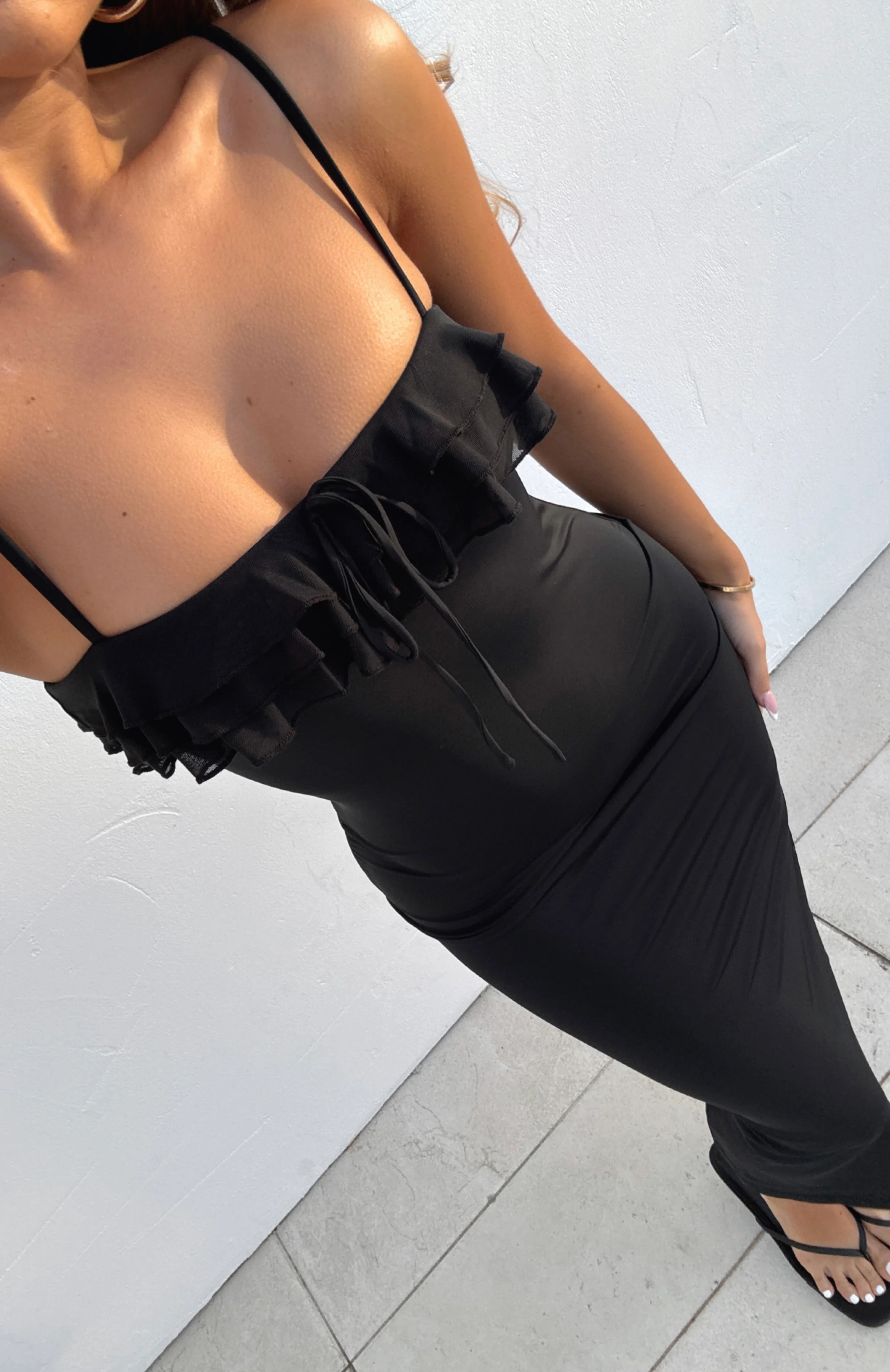 I'm Your Favourite Midi Dress Black - Image 5