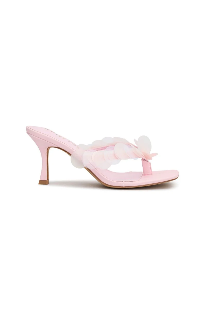Imogen Sequin Mules Baby Pink - Image 3