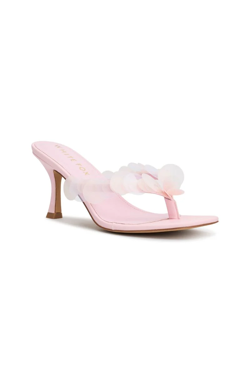 Imogen Sequin Mules Baby Pink - Image 4