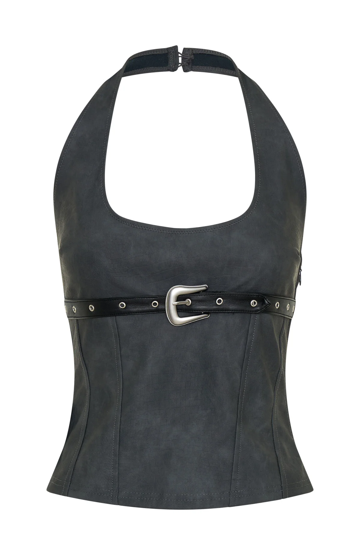In The Crowd Bustier Charcoal - Image 9