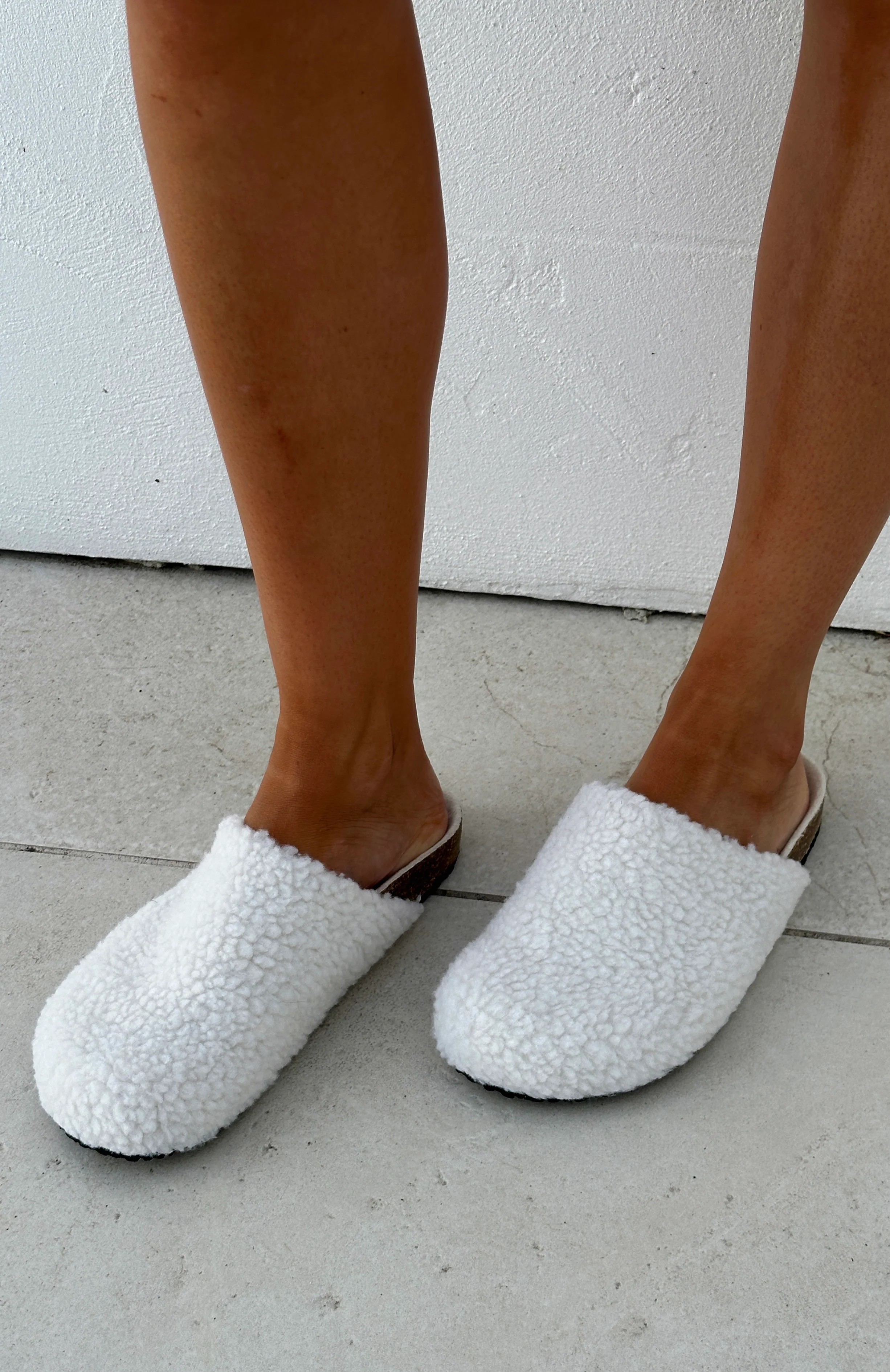 Ina Slippers Cream Shearling