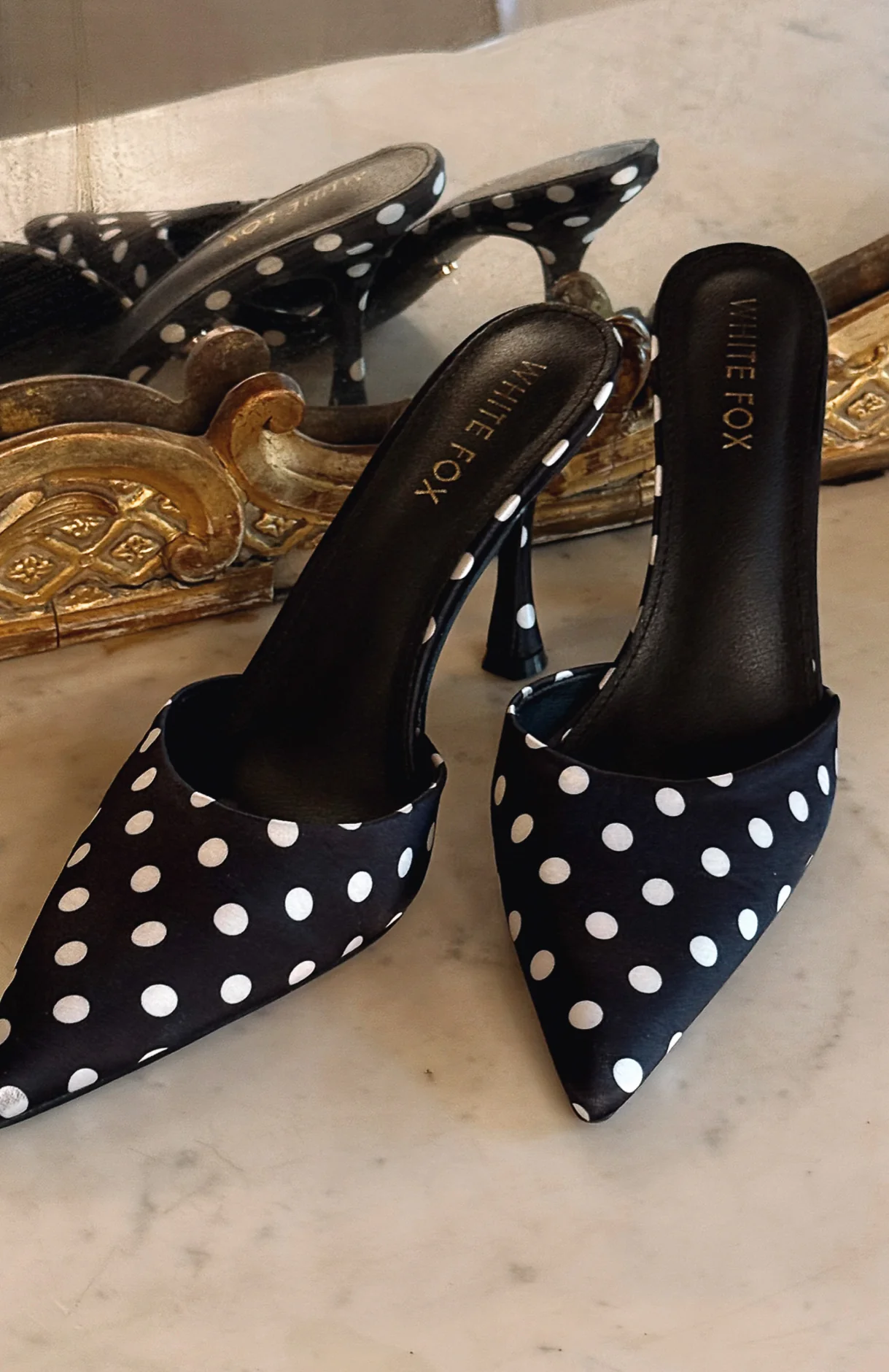 Iskra Mules Black Polka Dot - Image 5