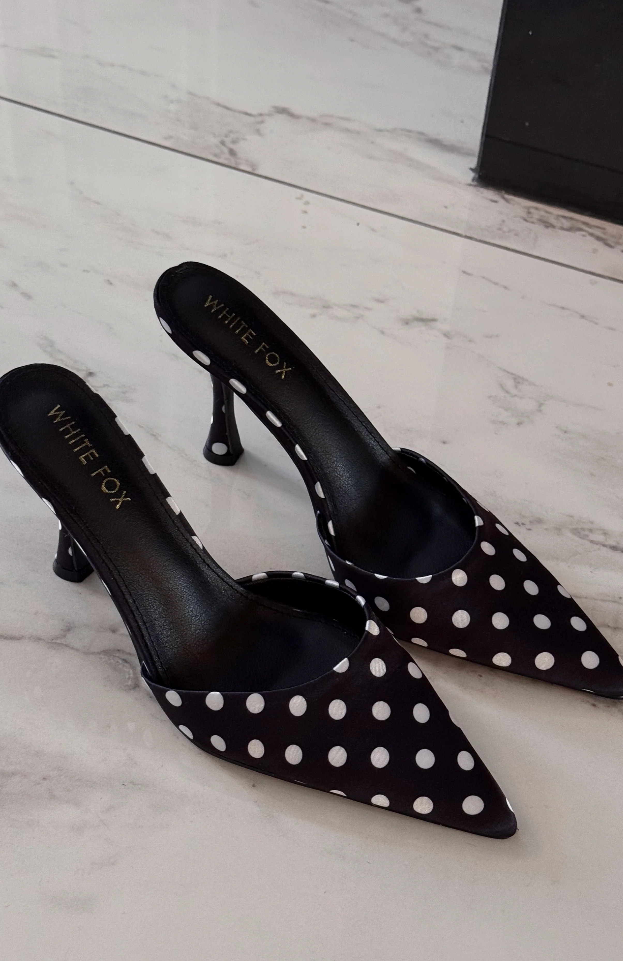 Iskra Mules Black Polka Dot - Image 6