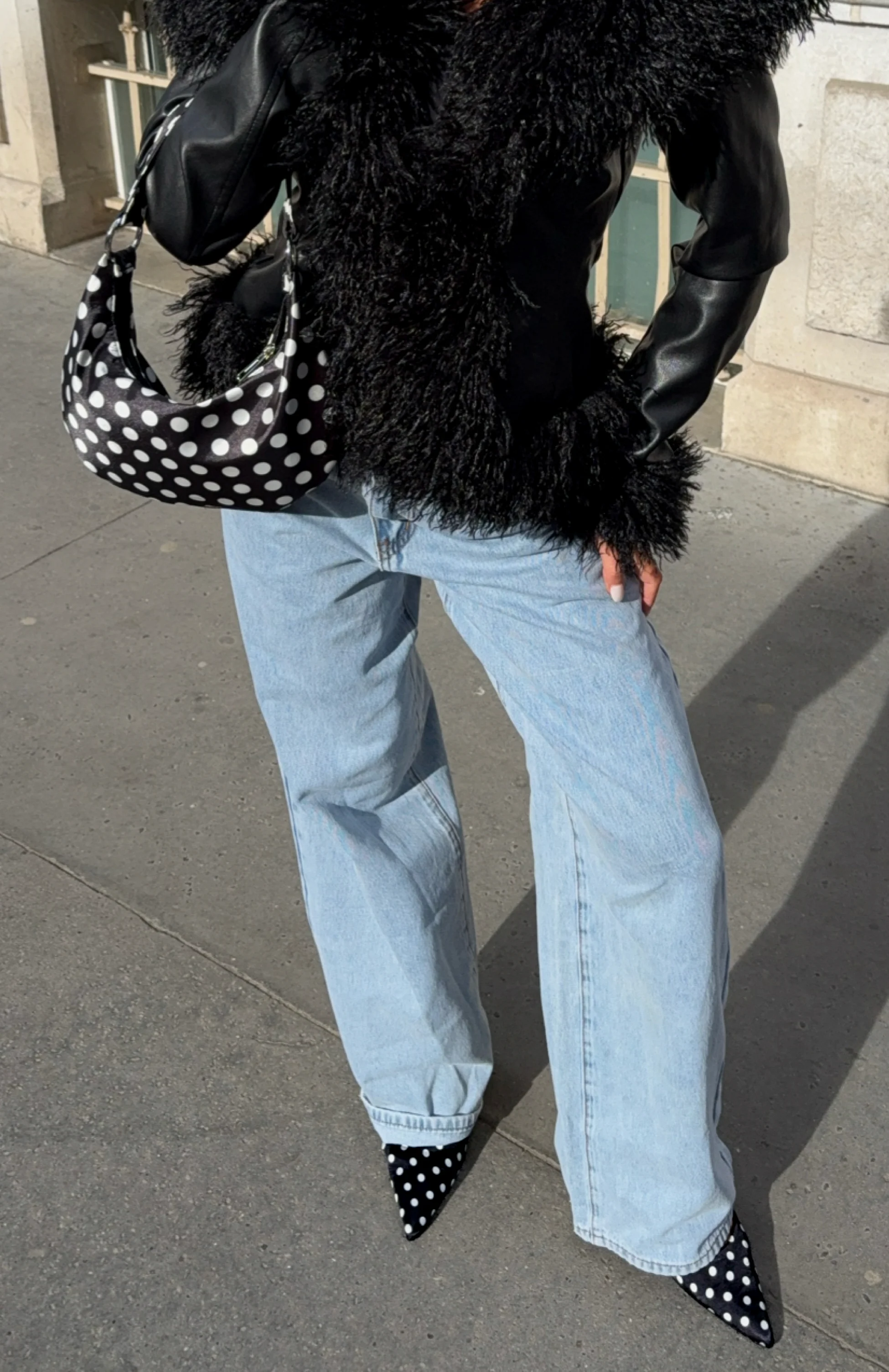 Iskra Mules Black Polka Dot - Image 8