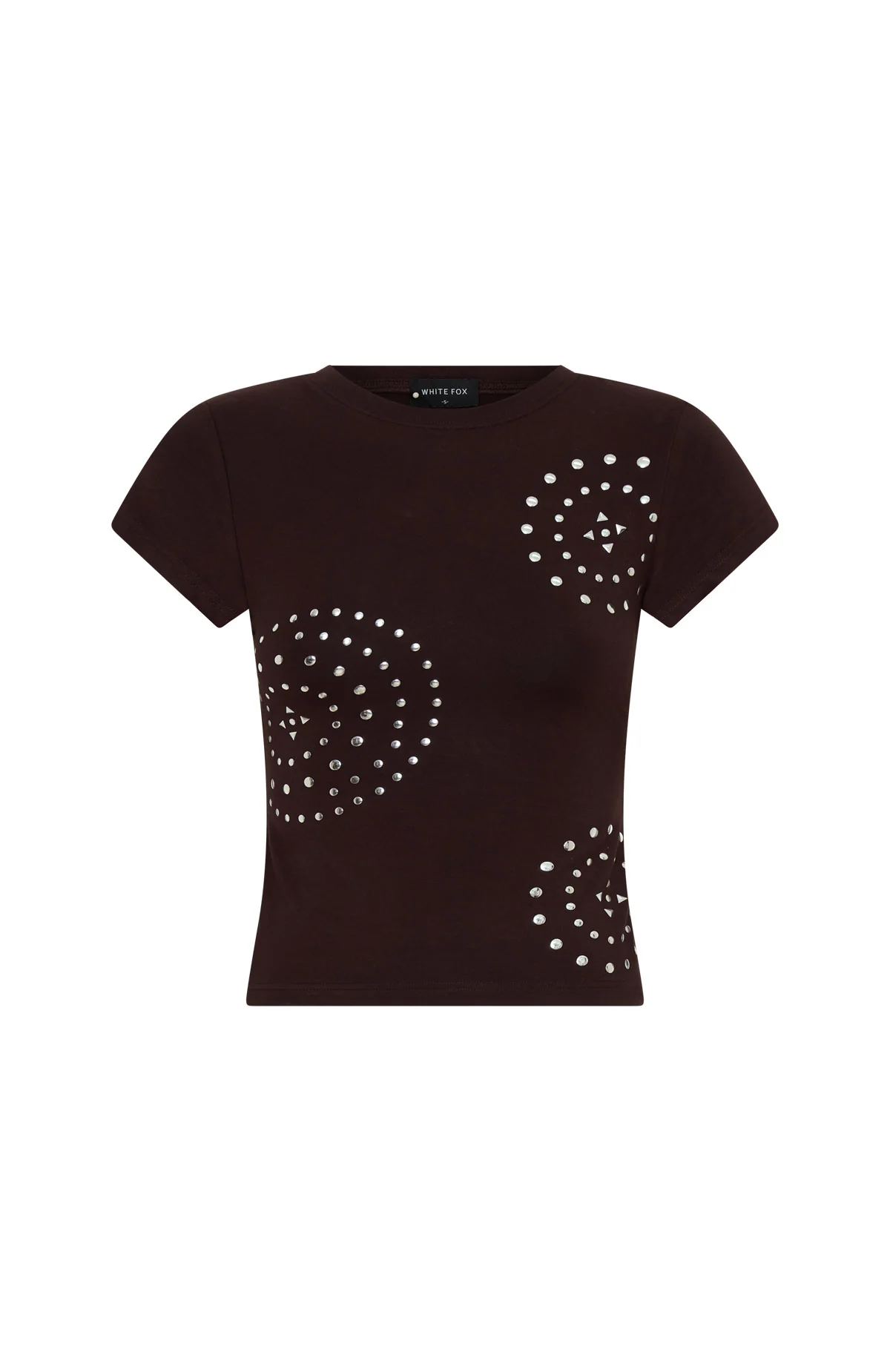 It Will Work Out Studded Top Dark Chocolate - Image 7