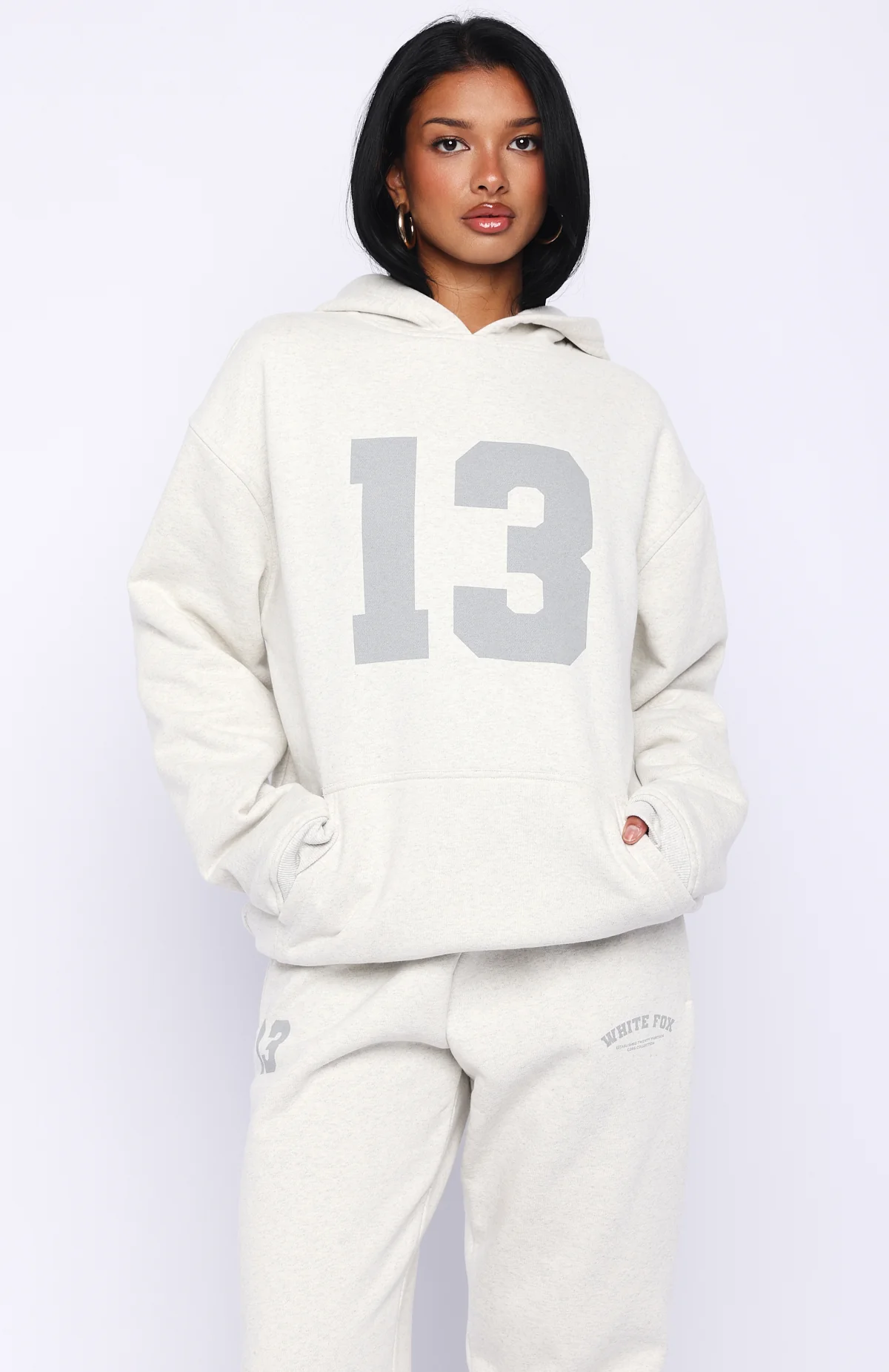 It's Your Chance Oversized Hoodie Grey Marle - Image 3