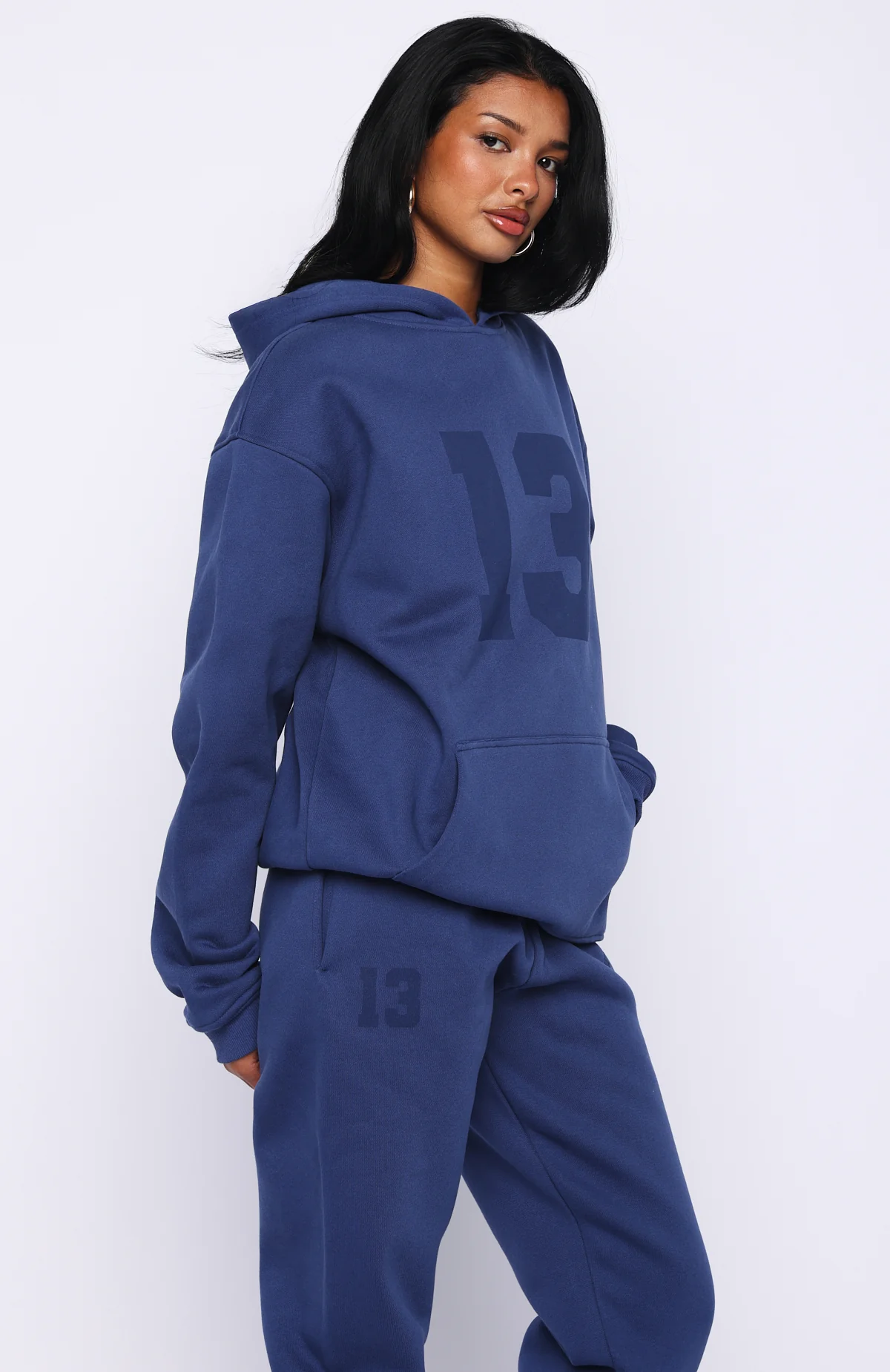 It's Your Chance Oversized Hoodie Navy - Image 3