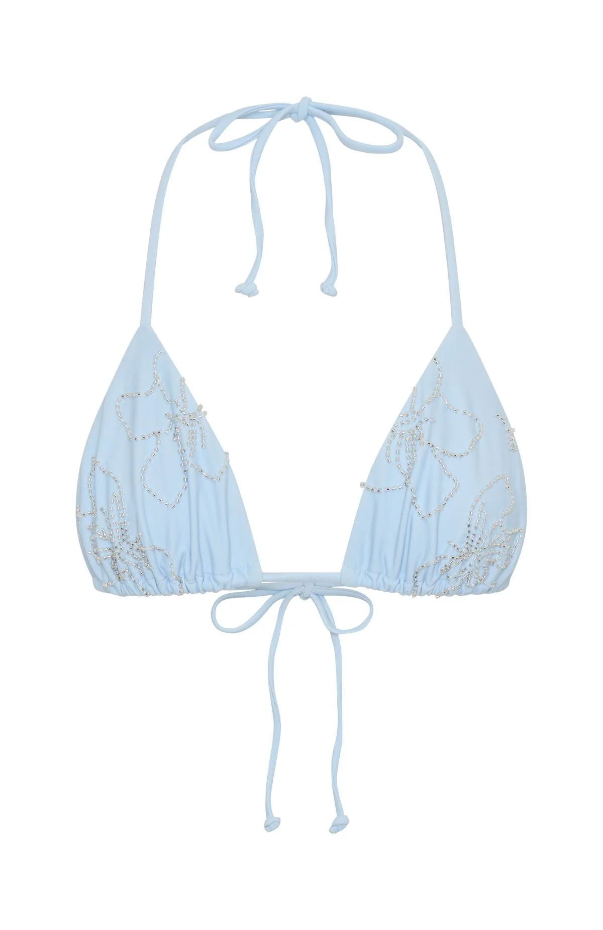 Jada Beaded Bikini Top Baby Blue - Image 6
