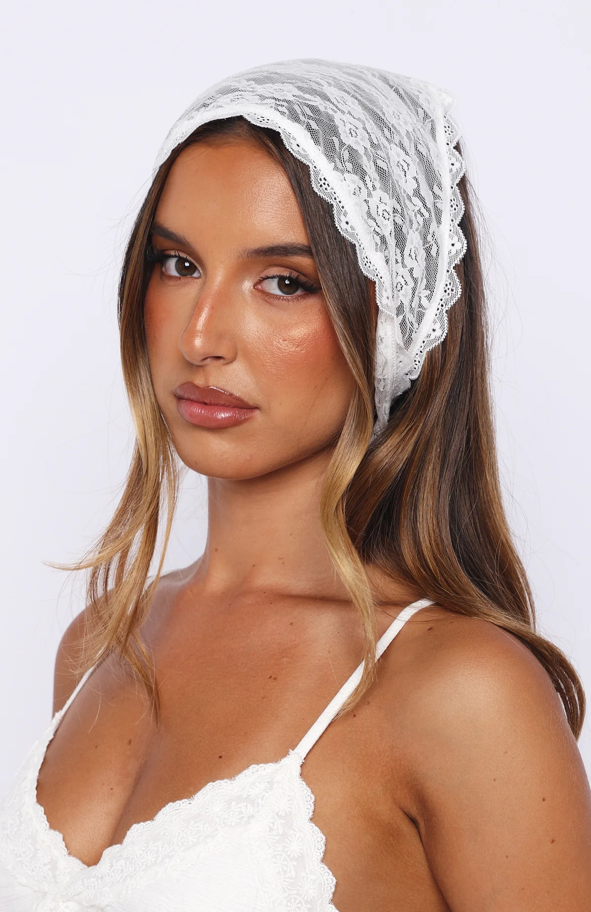 Just As You Are Lace Scarf White - Image 2