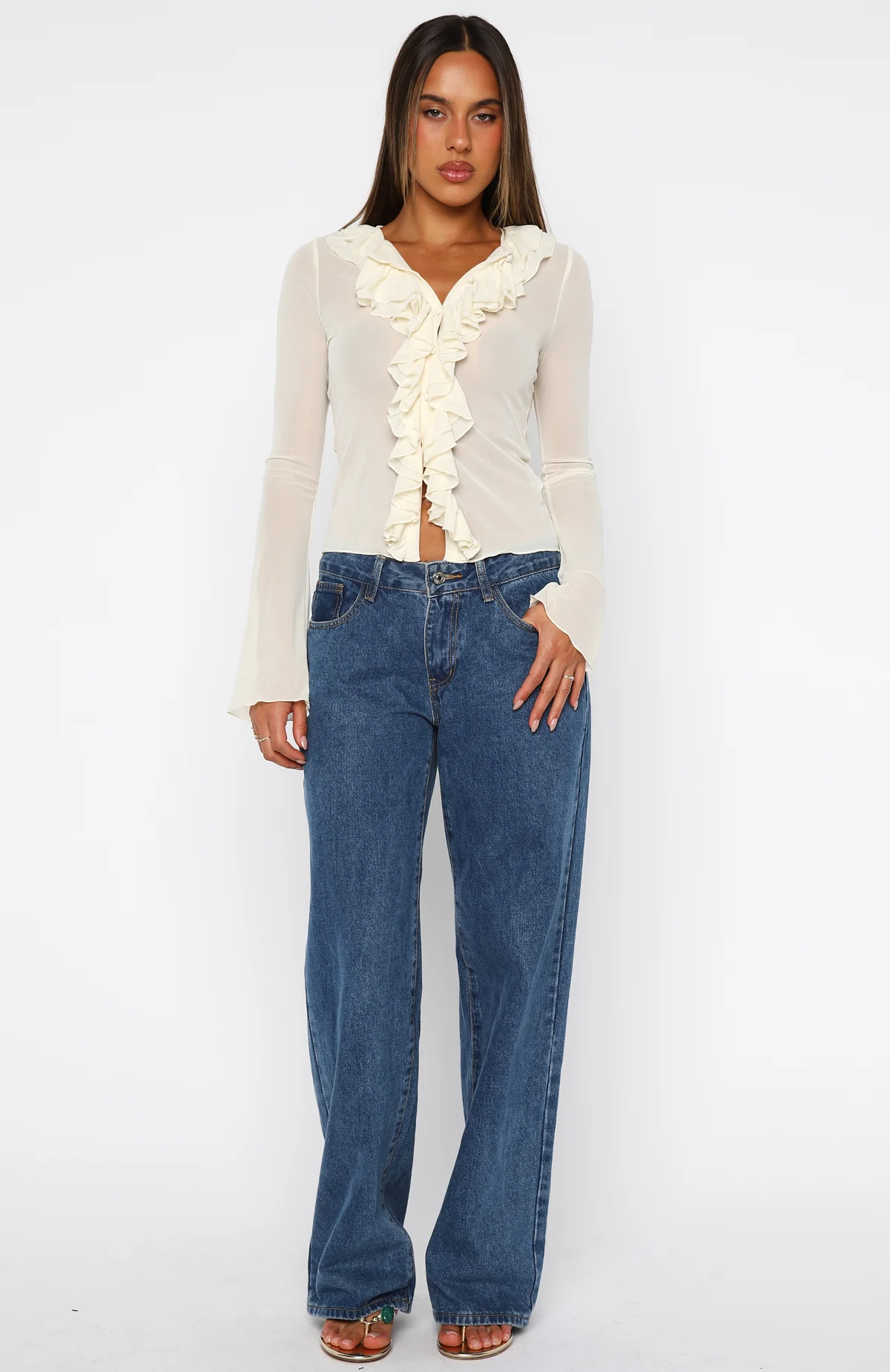 Just Me Long Sleeve Top Butter - Image 5