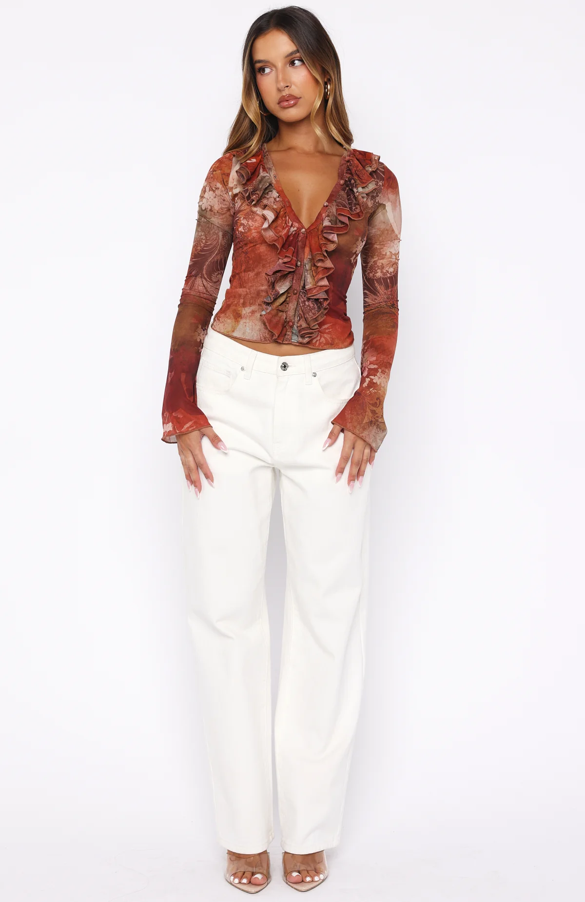 Just Me Long Sleeve Top Ember Garden - Image 5