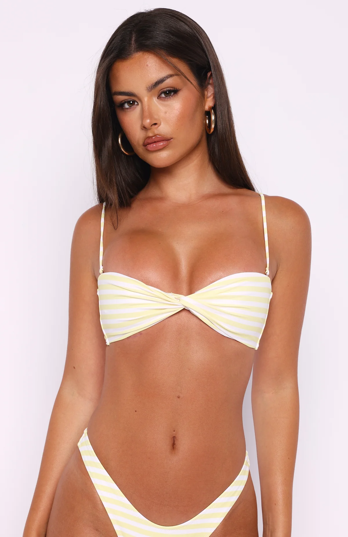 Kaya Bikini Top Lemoncello Stripe - Image 4