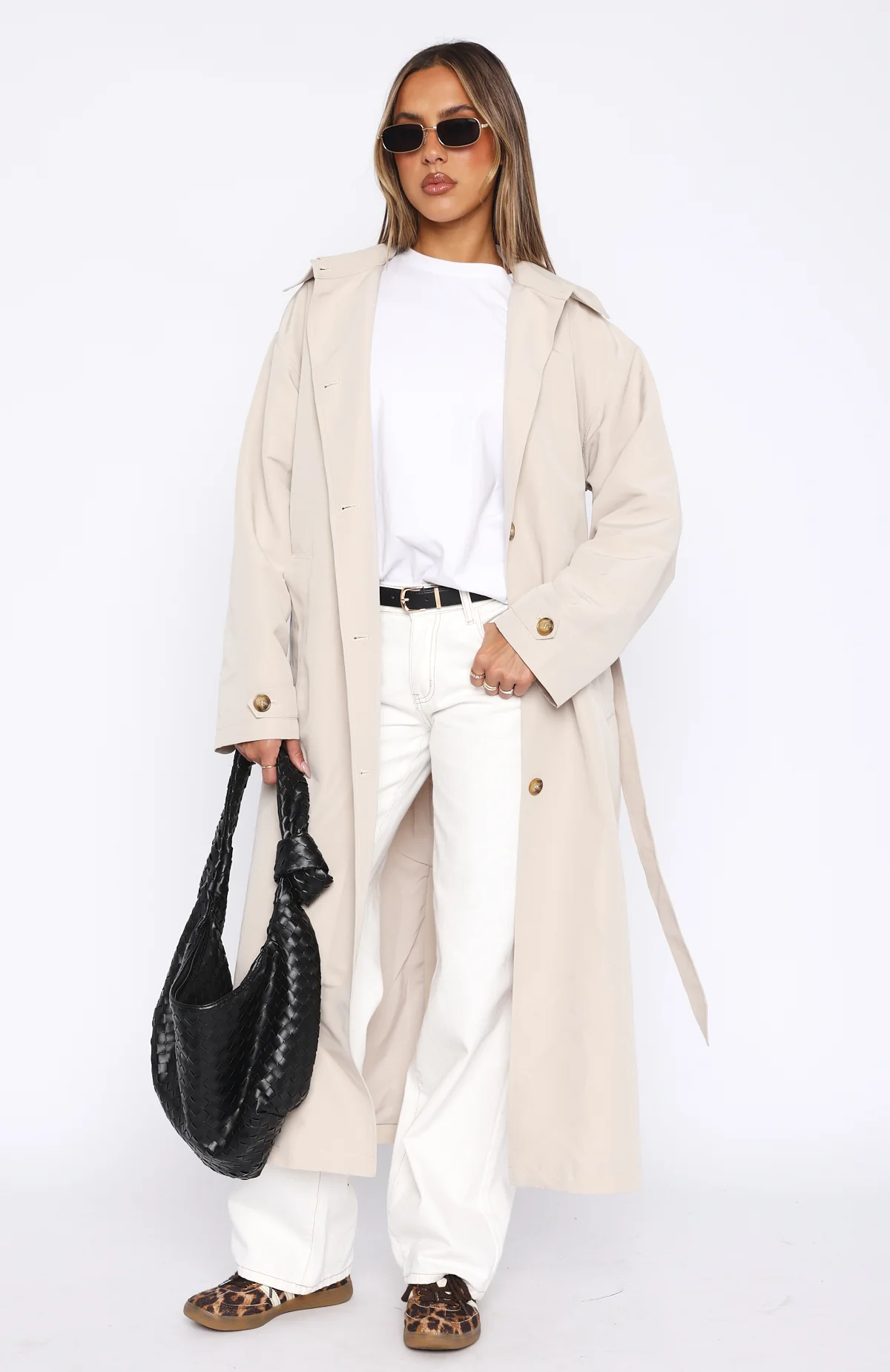 Keep A Secret Trench Coat Dove - Image 2