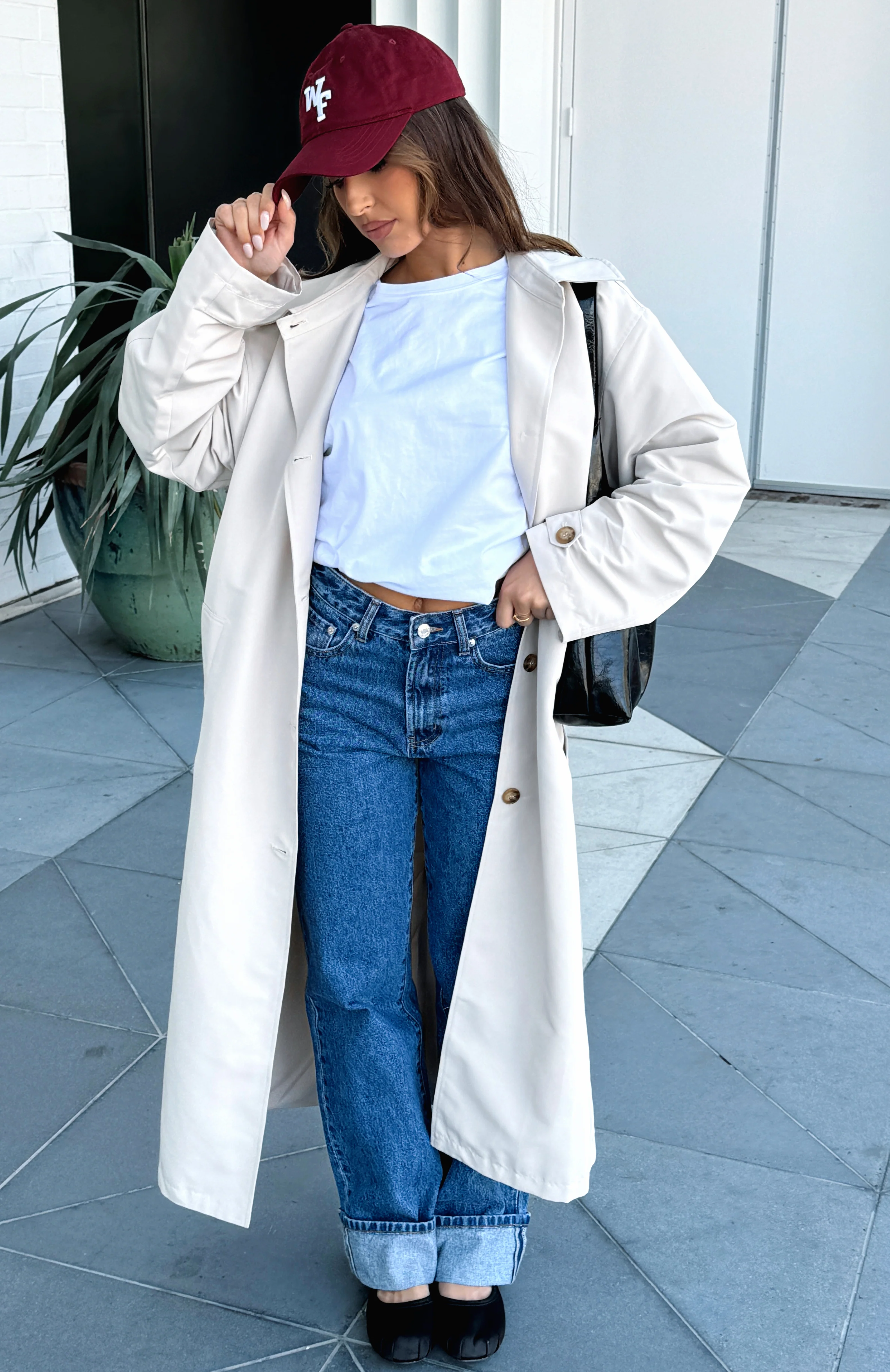 Keep A Secret Trench Coat Dove - Image 7