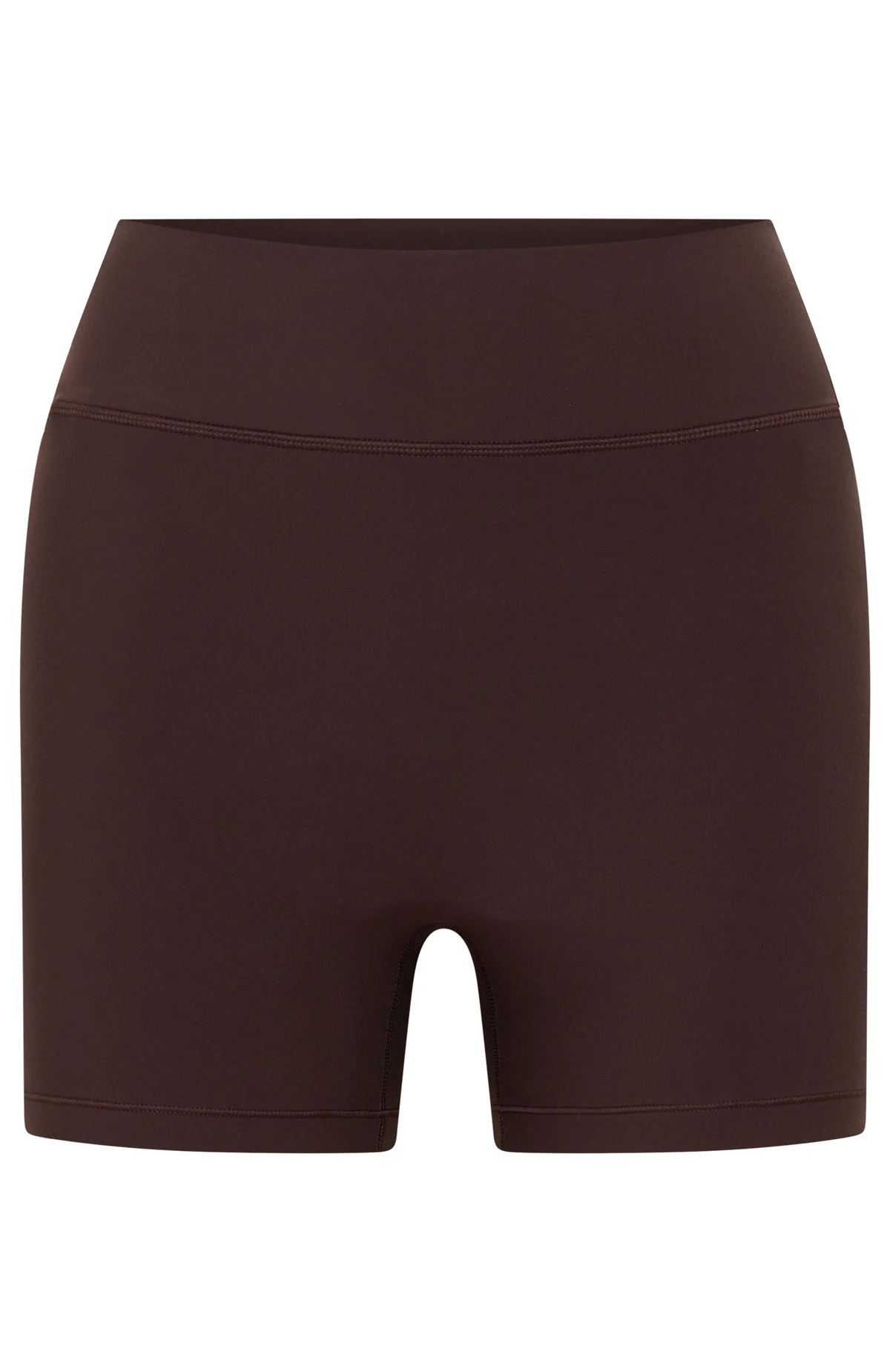Keep Up High Waisted Shorts 4" Dark Chocolate - Image 7