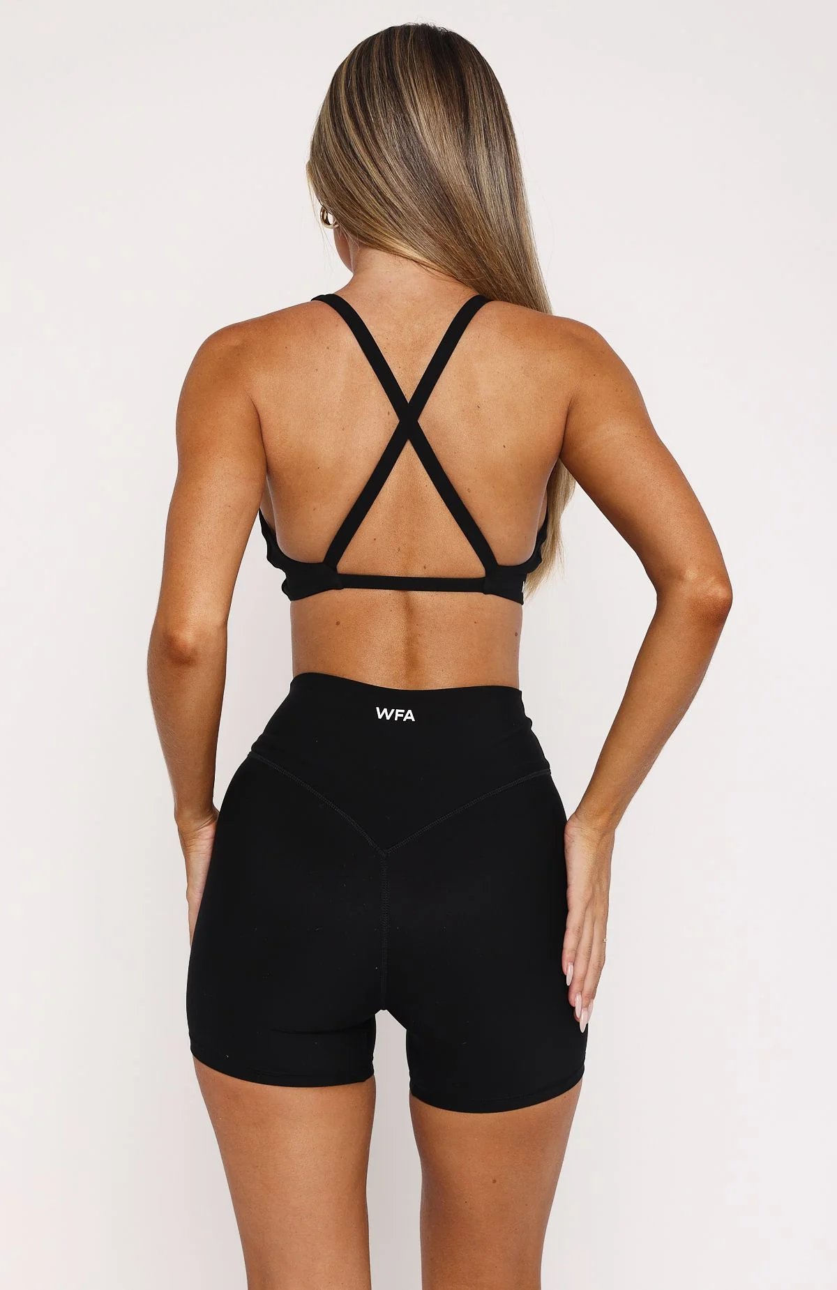 Keep Up High Waisted Shorts 4" Black - Image 4