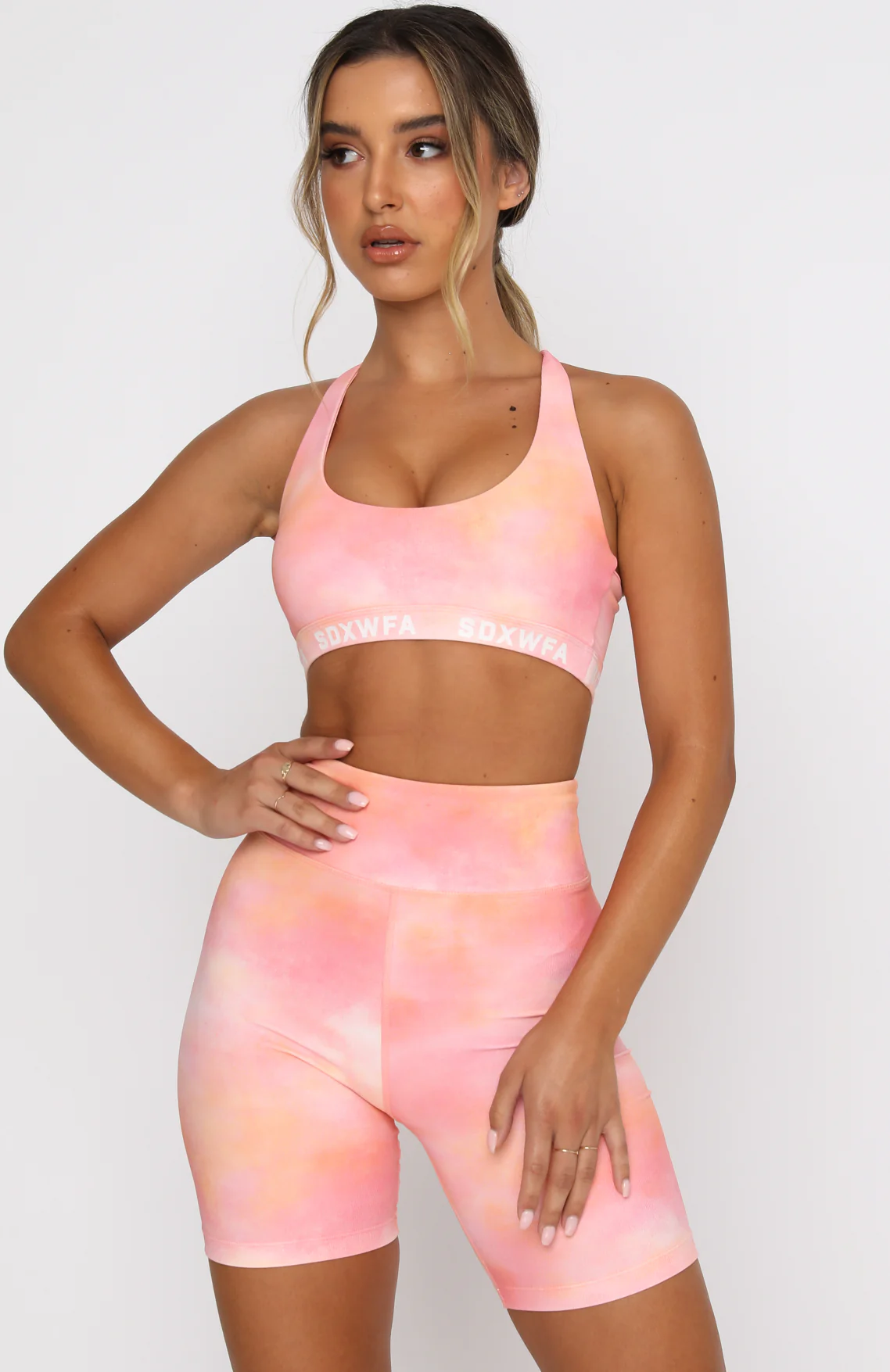 Kelly Bike Shorts Pink Sunset - Image 6