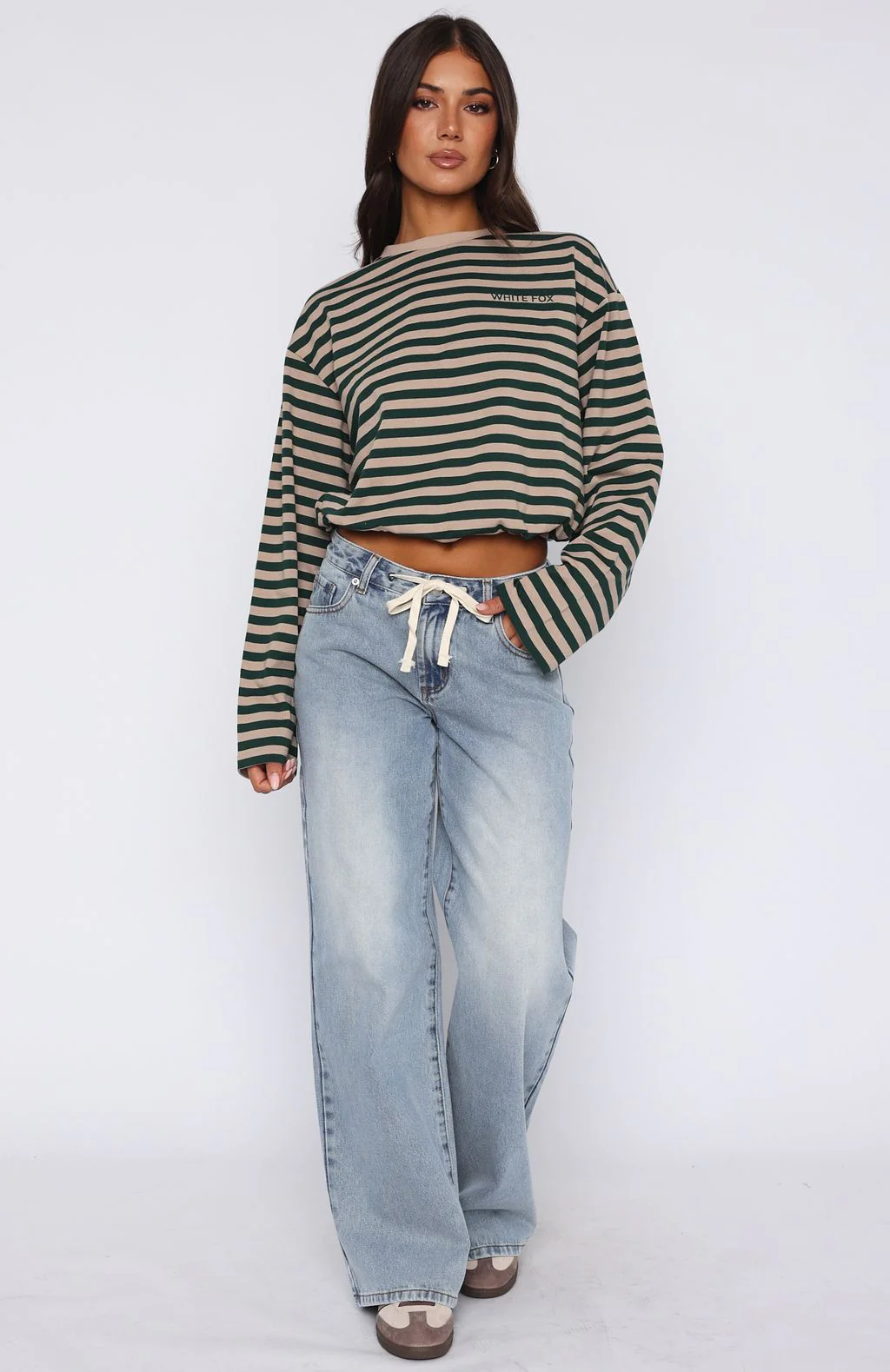Kendall Mid Rise Wide Leg Jeans Light Blue - Image 2