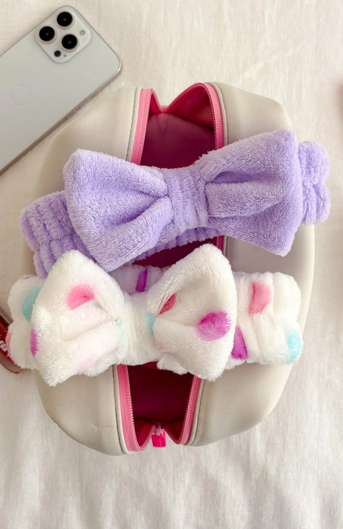 Kesia Beauty Headband 2 Pack Purple/White - Image 2