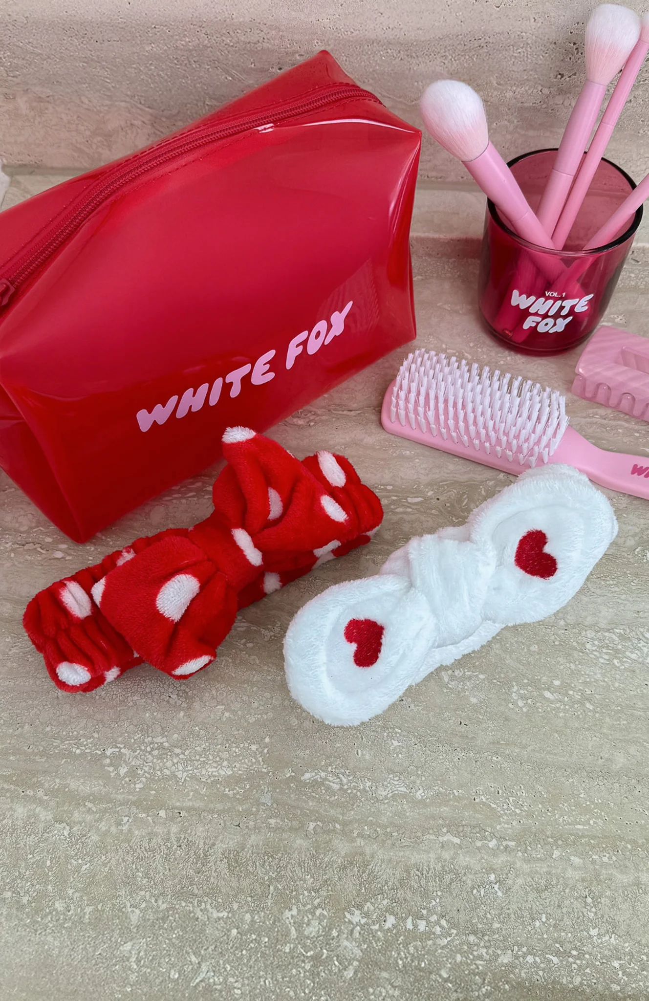 Kesia Beauty Headband 2 Pack Red/White - Image 5