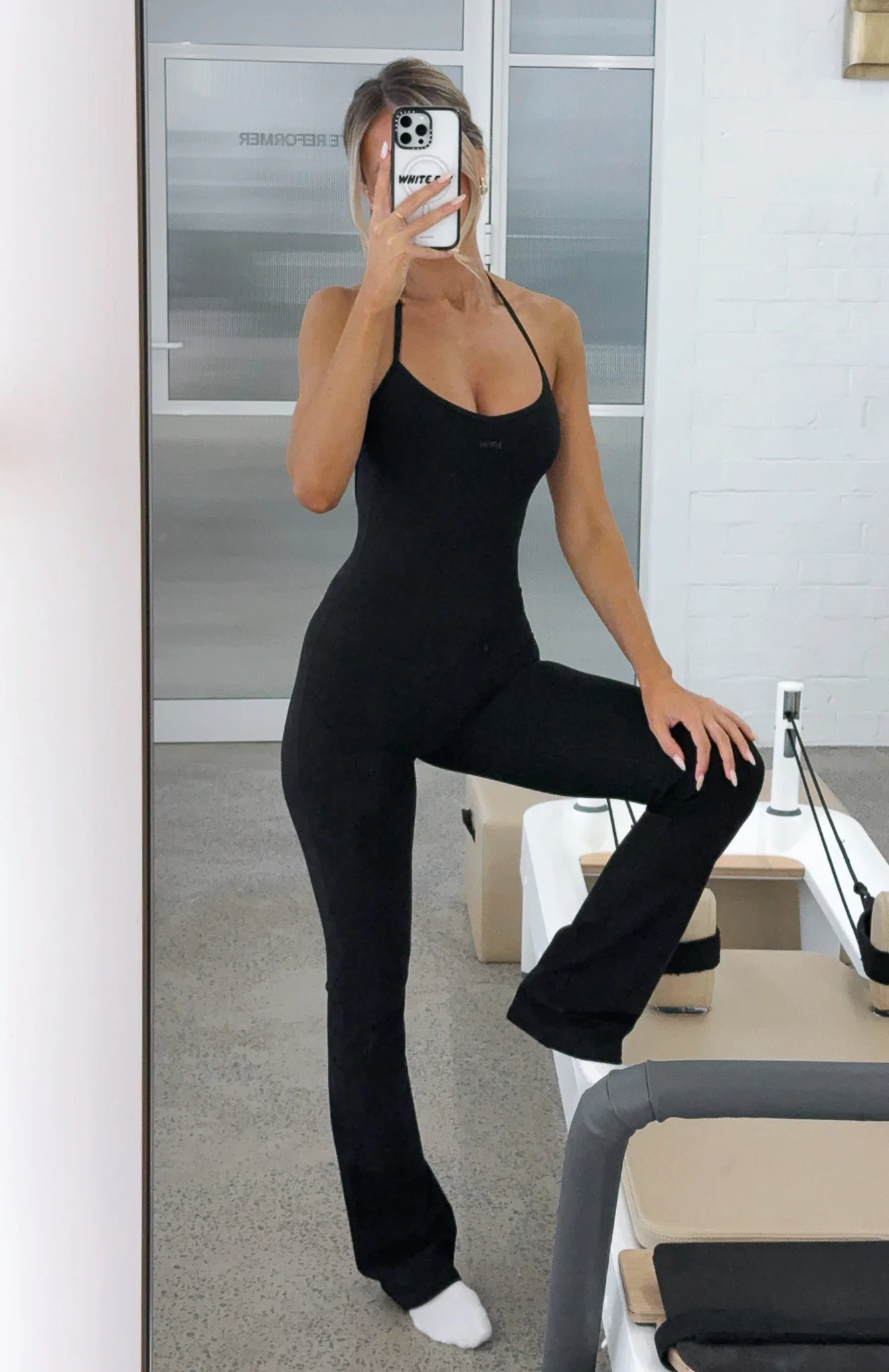 Kinetic Flare Jumpsuit Black - Image 6