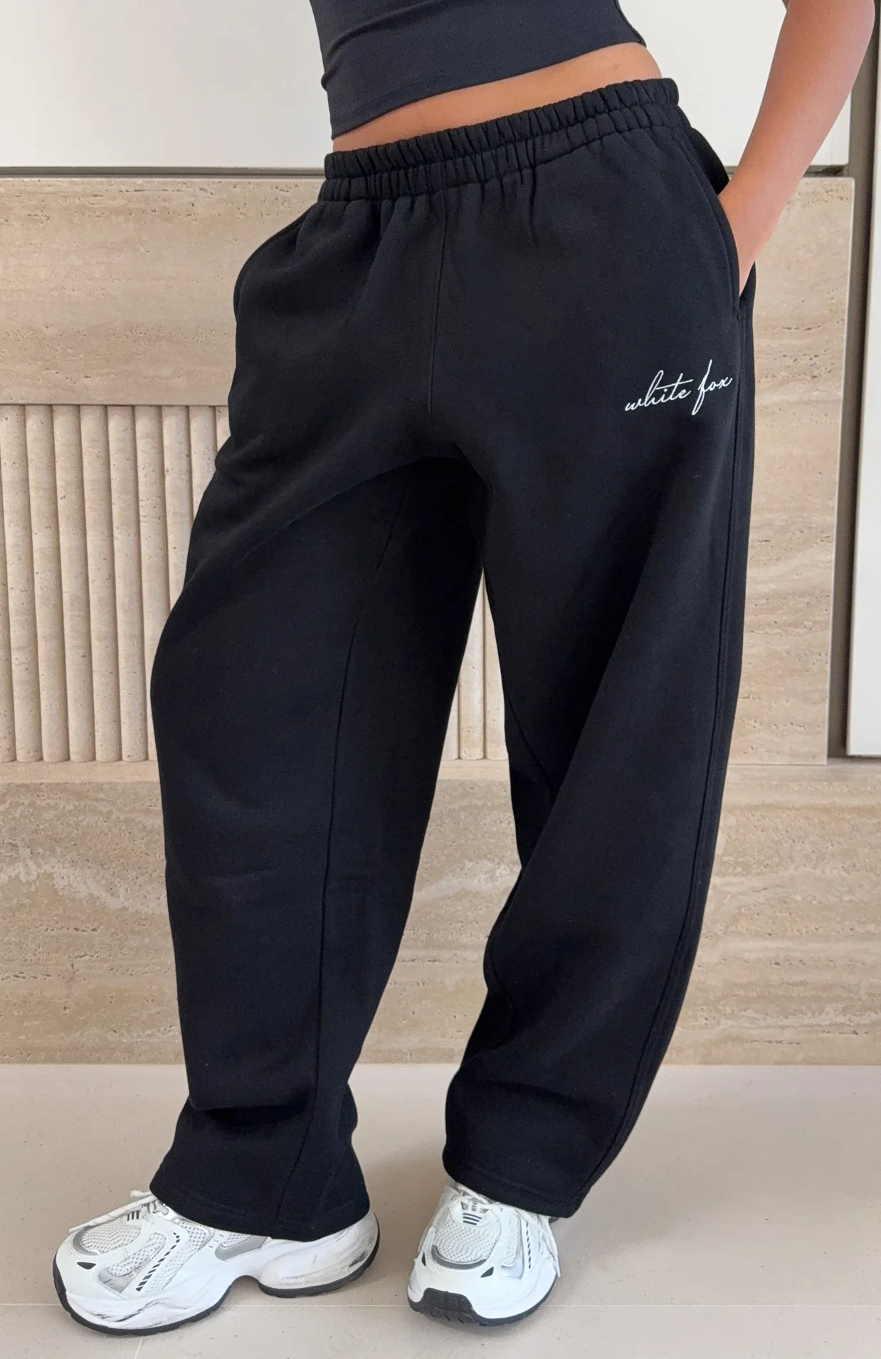 Know What You Want Barrel Leg Sweatpants Black - Image 5