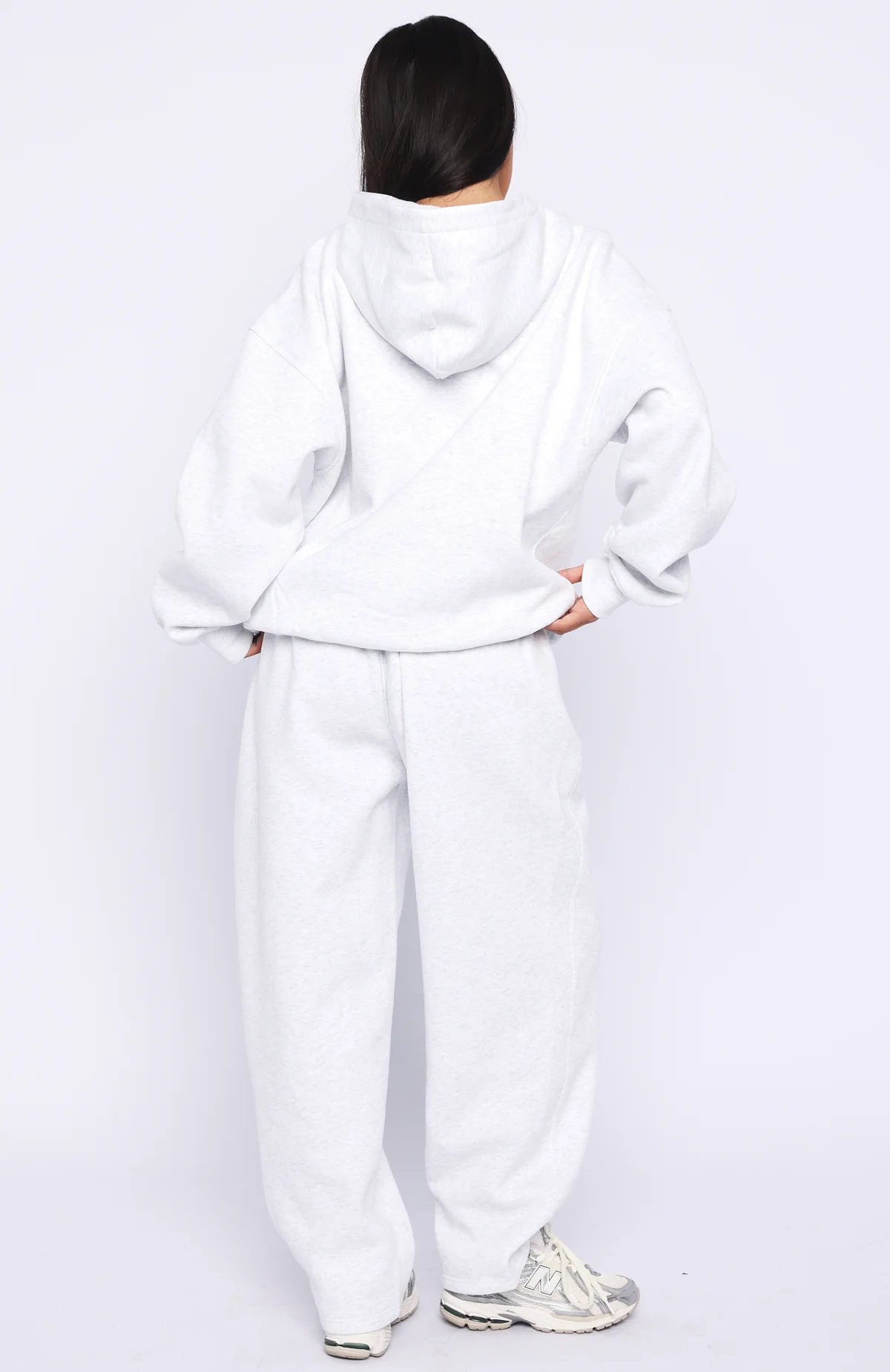 Know What You Want Barrel Leg Sweatpants Grey Marle - Image 4