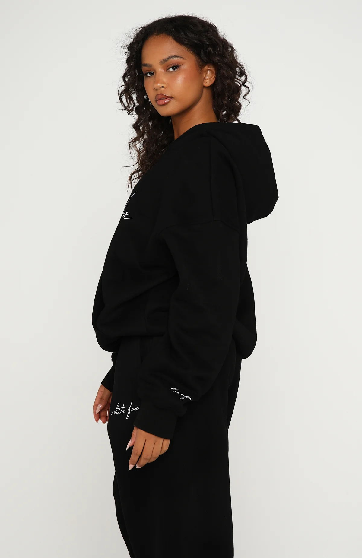 Know What You Want Oversized Hoodie Black - Image 3