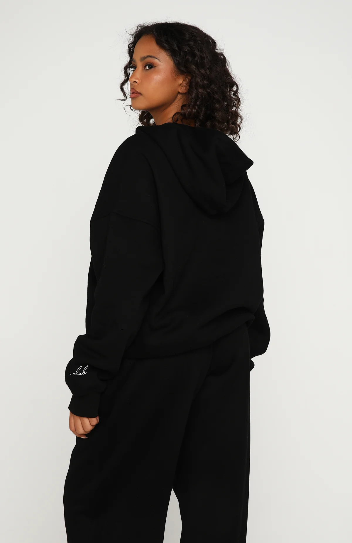 Know What You Want Oversized Hoodie Black - Image 4