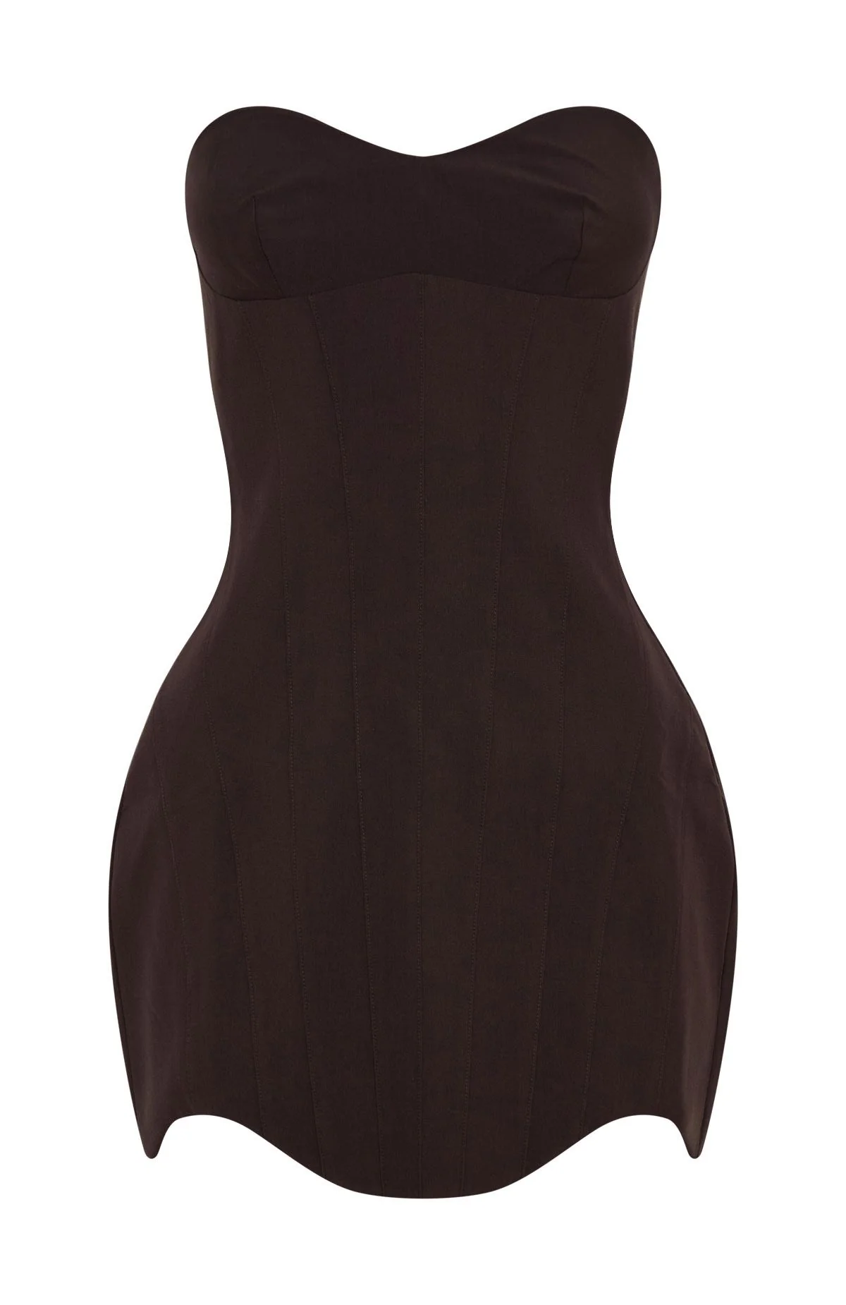 Lavender Fields Strapless Mini Dress Chocolate - Image 6
