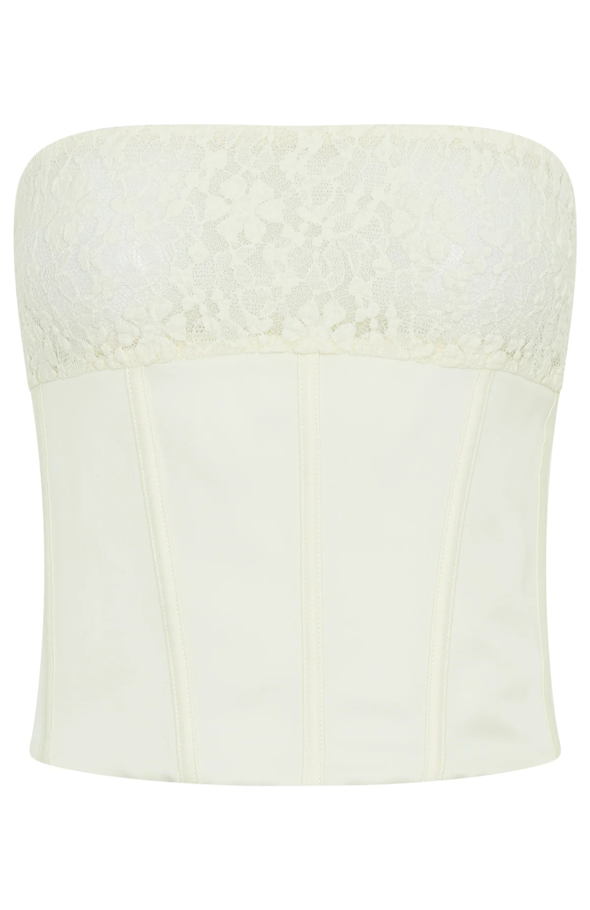 Leave An Impression Strapless Bustier Cream - Image 7