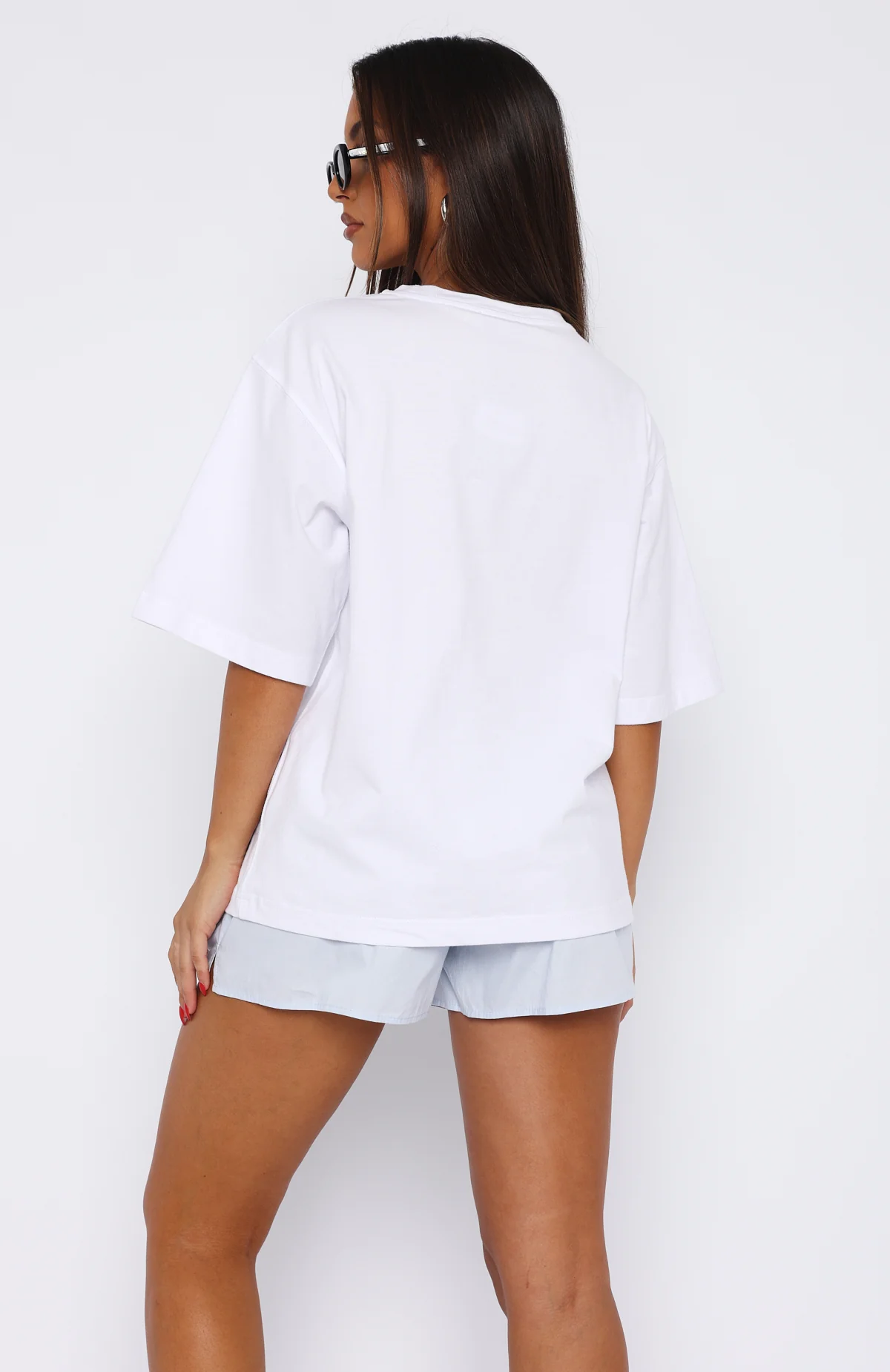Let It Out Oversized Tee White - Image 4