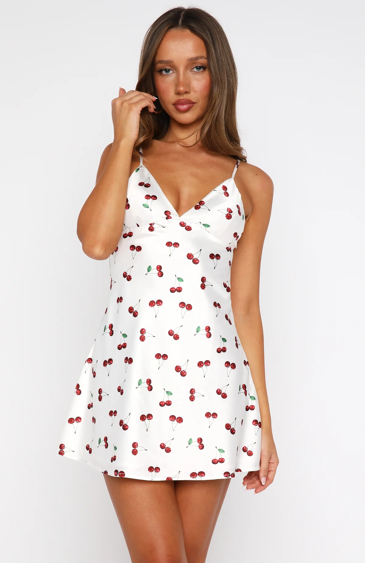 Let's Get Going Mini Dress Cherry - Image 2