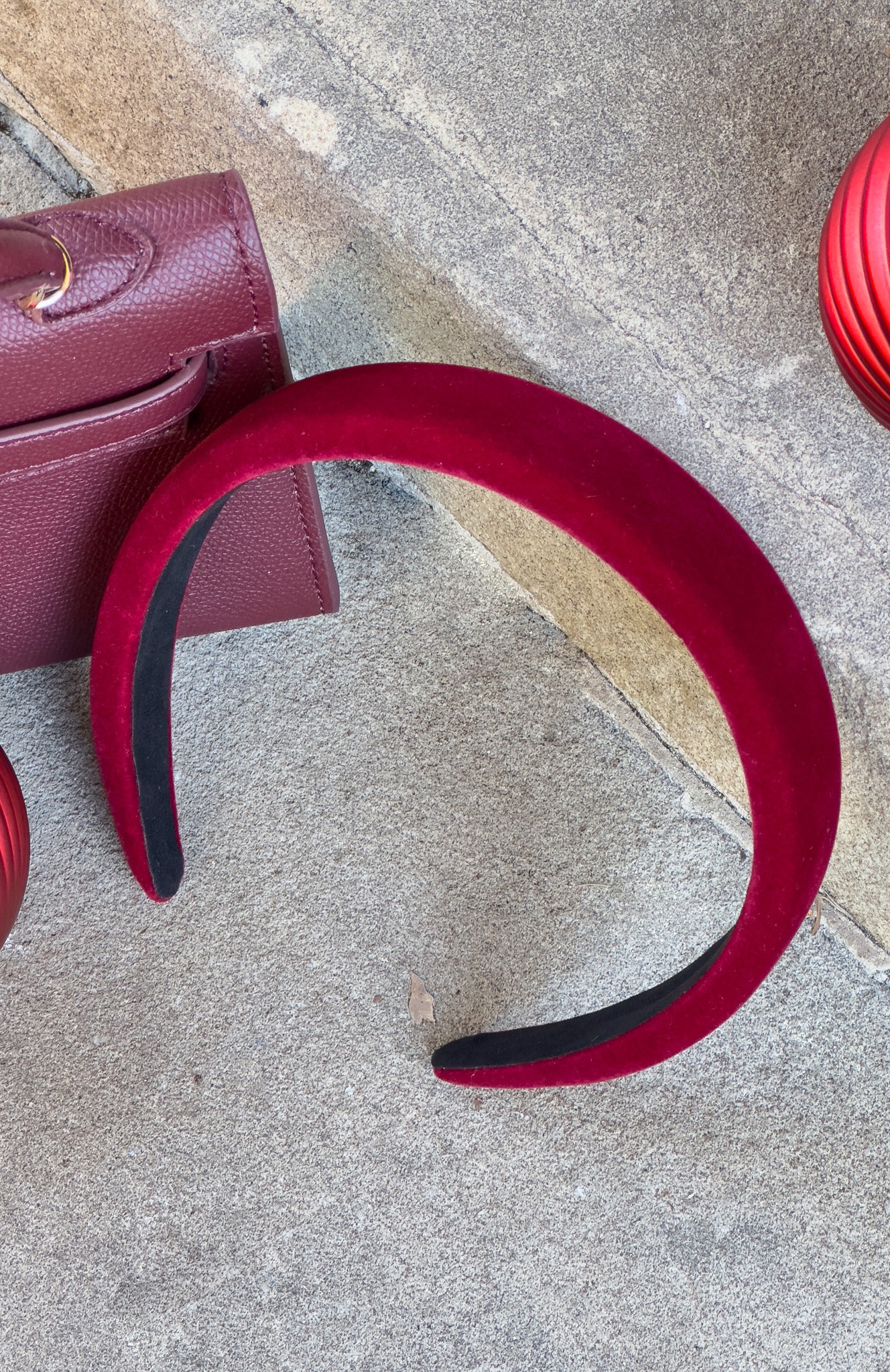 Libbi Headband Burgundy - Image 2