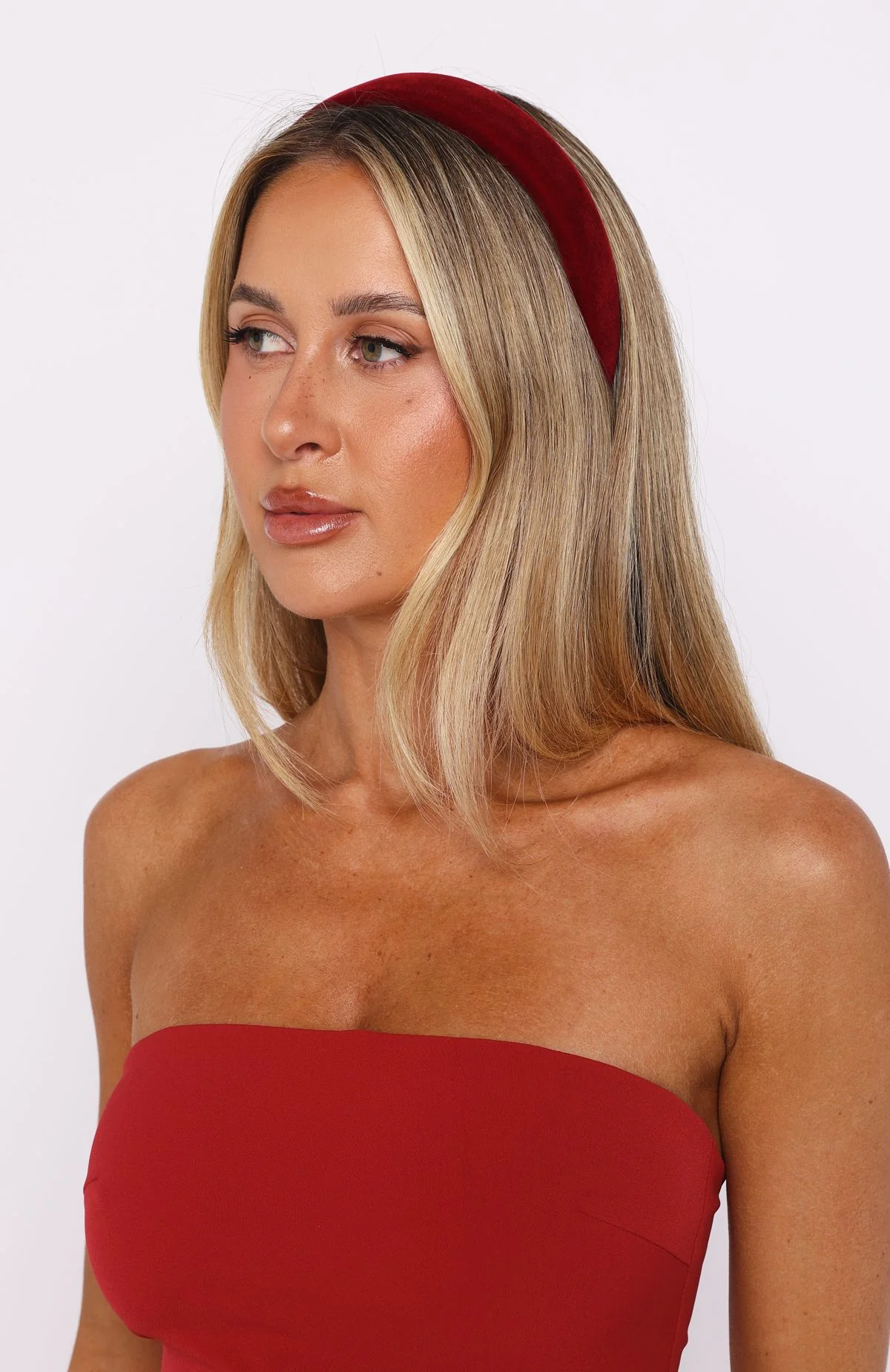Libbi Headband Burgundy - Image 3