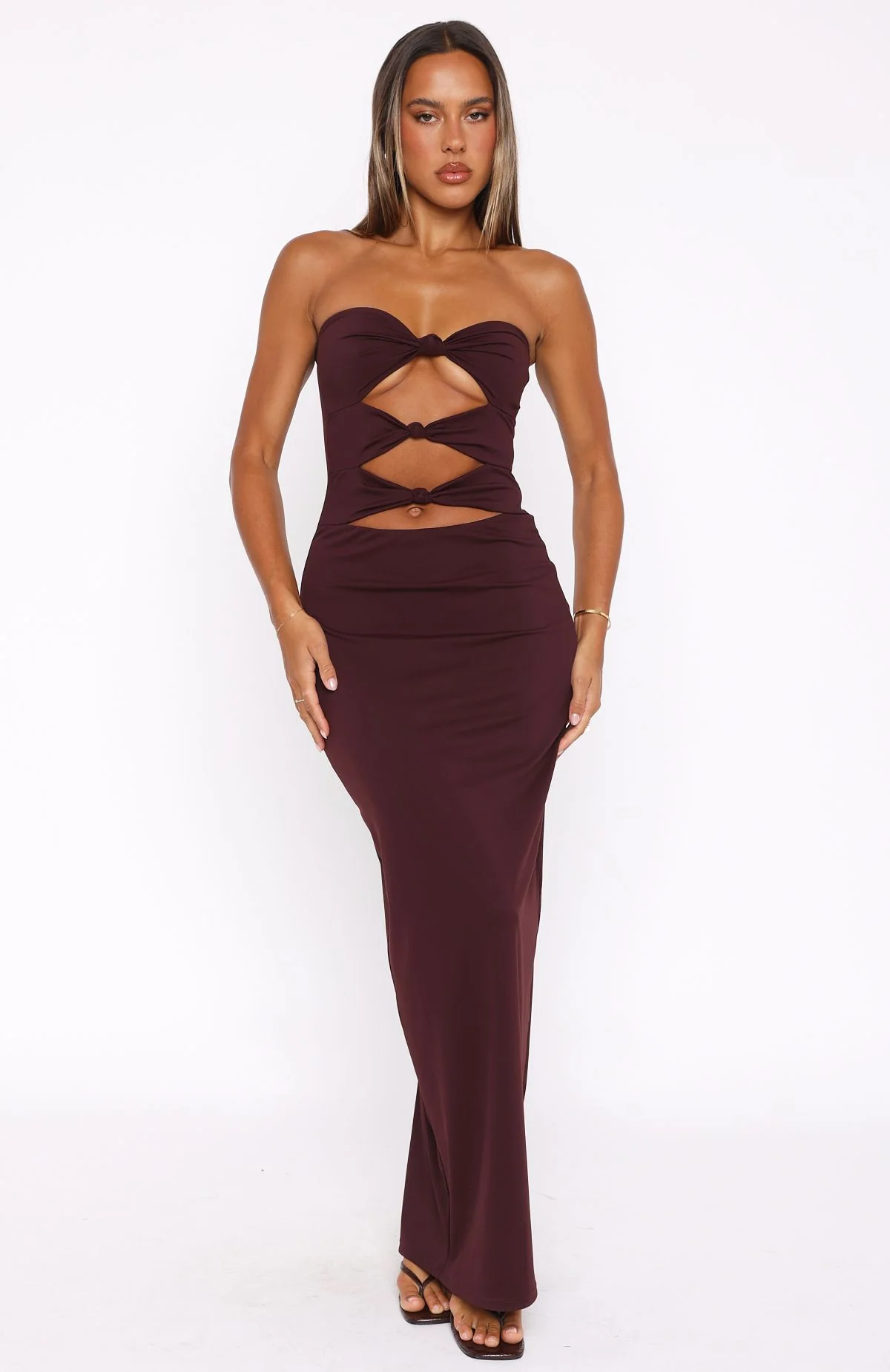 Life After Love Maxi Dress Chocolate - Image 2