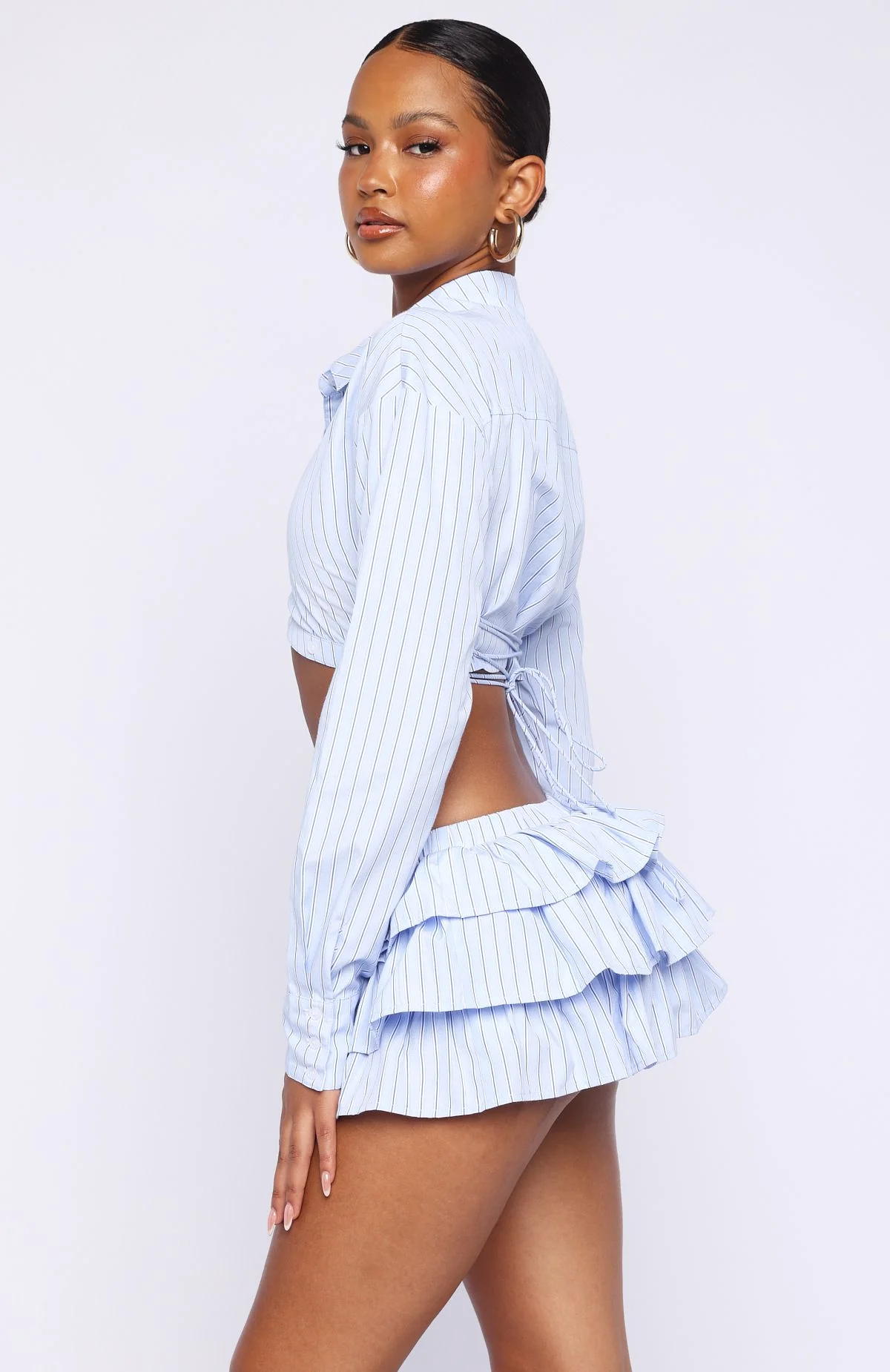 Lightening Hour Mini Skort Sky Blue - Image 3