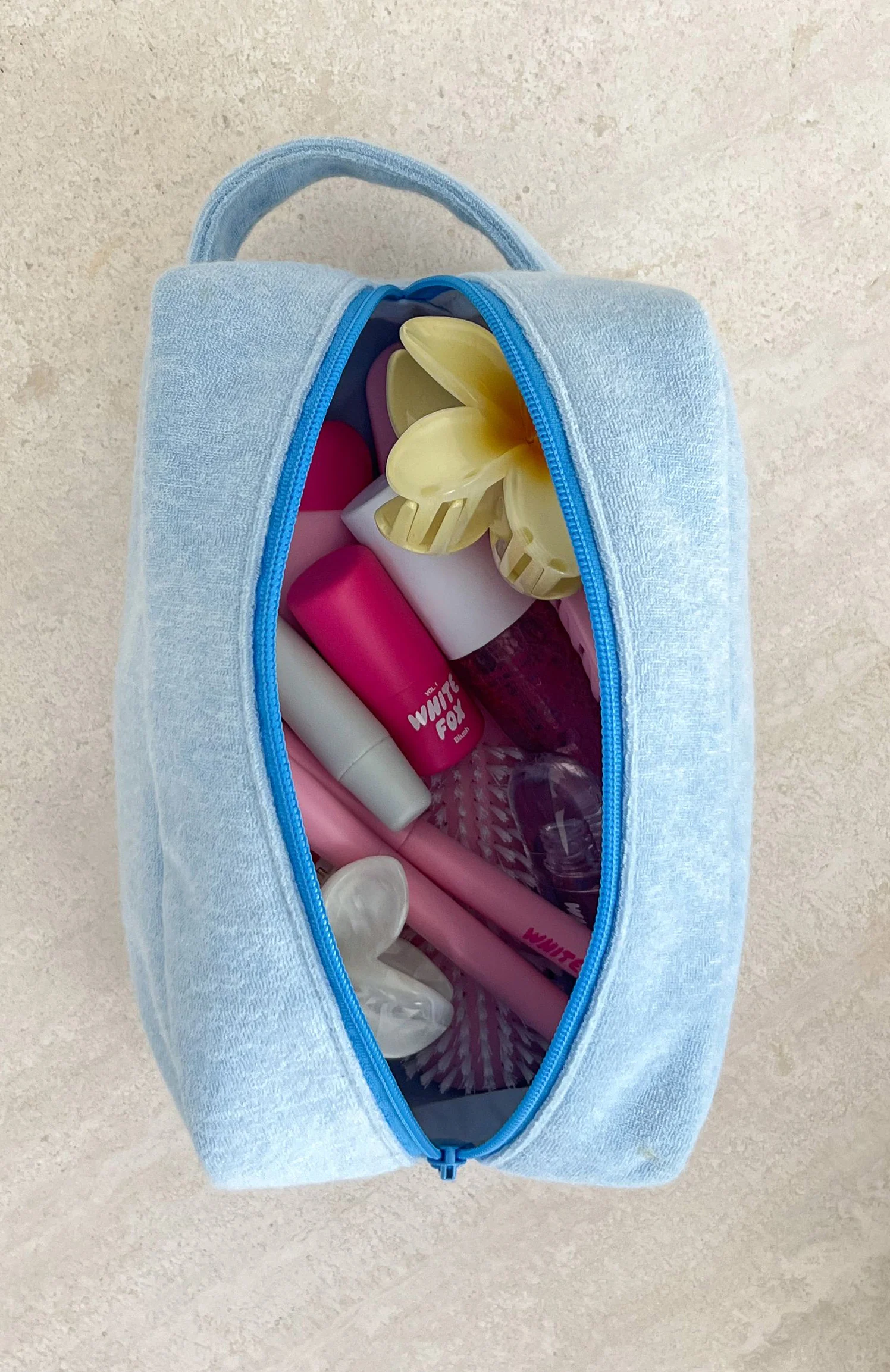 Lillian Cosmetic Bag Baby Blue - Image 2