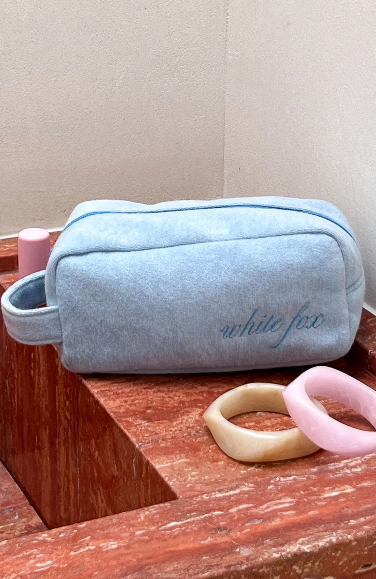 Lillian Cosmetic Bag Baby Blue - Image 5