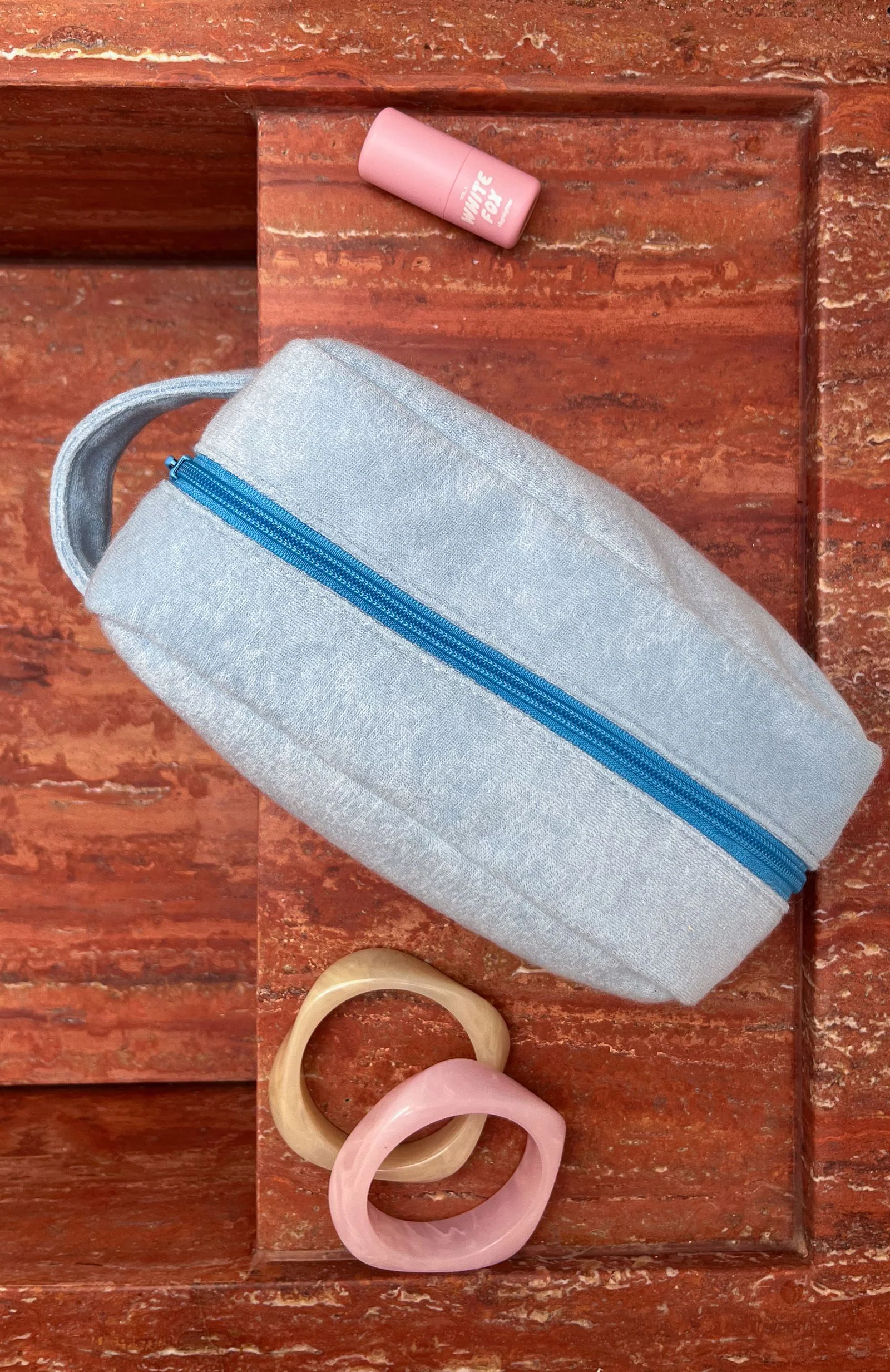 Lillian Cosmetic Bag Baby Blue - Image 6