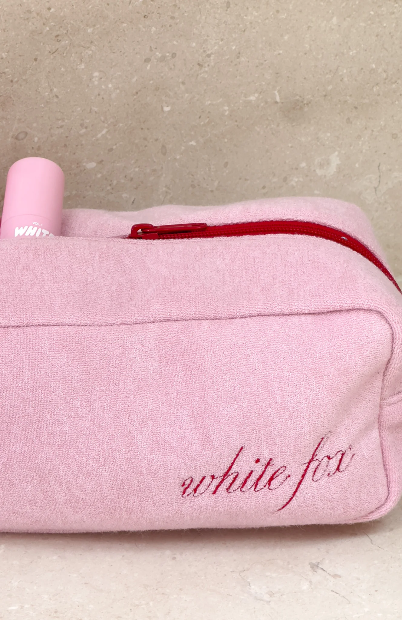 Lillian Cosmetic Bag Baby Pink - Image 2
