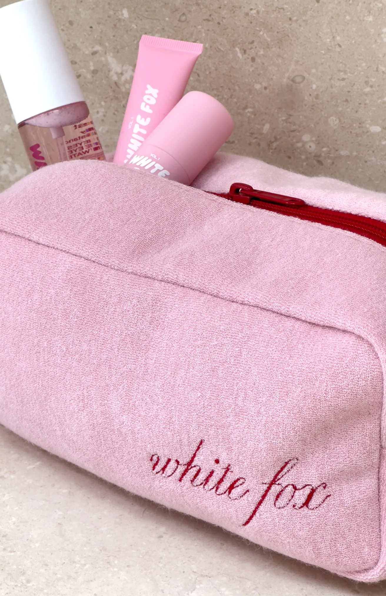Lillian Cosmetic Bag Baby Pink - Image 5
